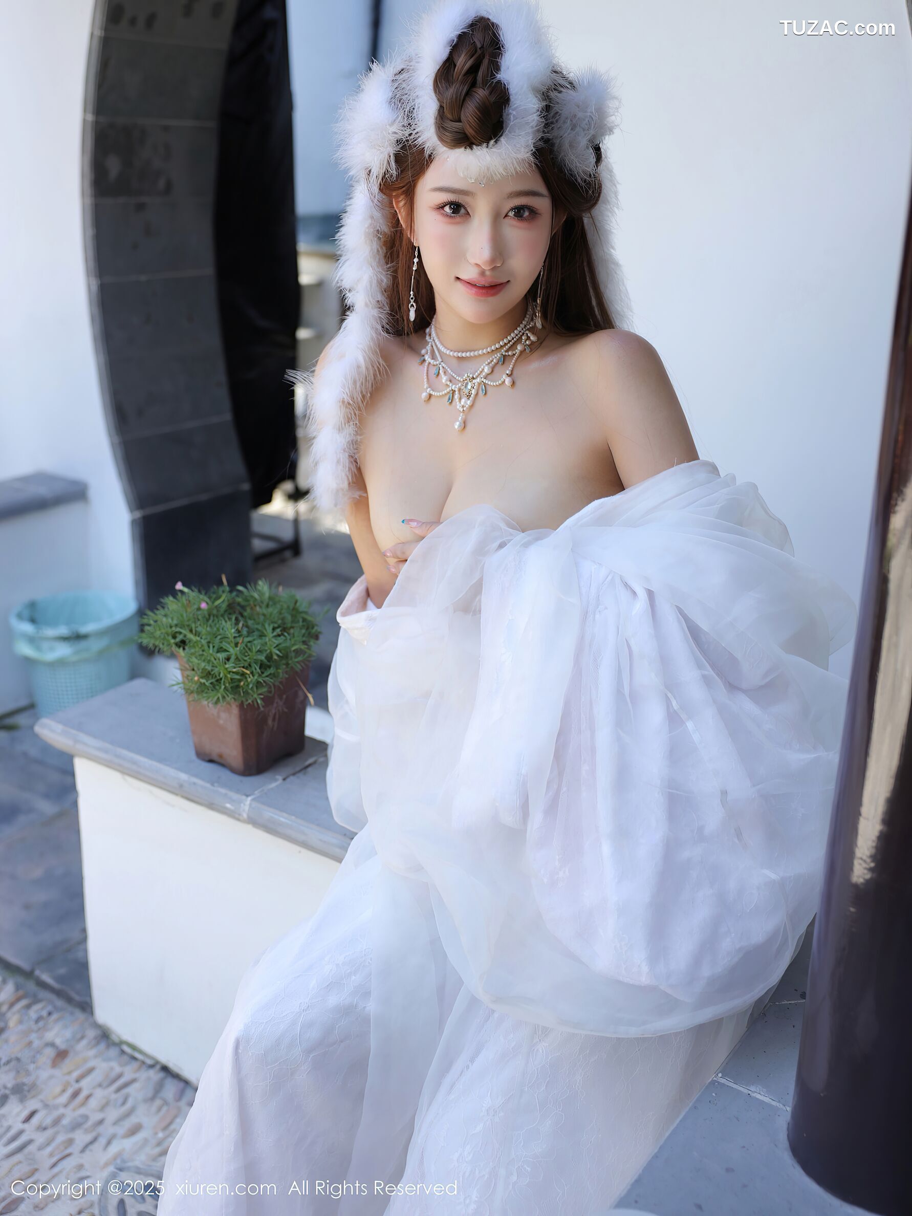 XiuRen秀人网-10843-金允希Yuki-古风白纱裙-2025.10.09