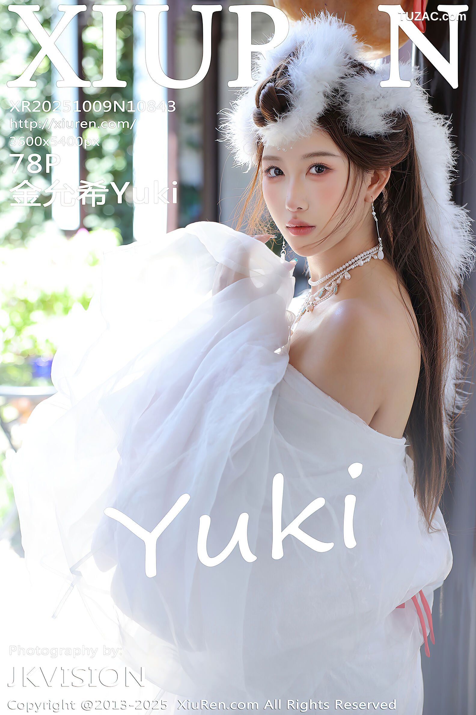 XiuRen秀人网-10843-金允希Yuki-古风白纱裙-2025.10.09