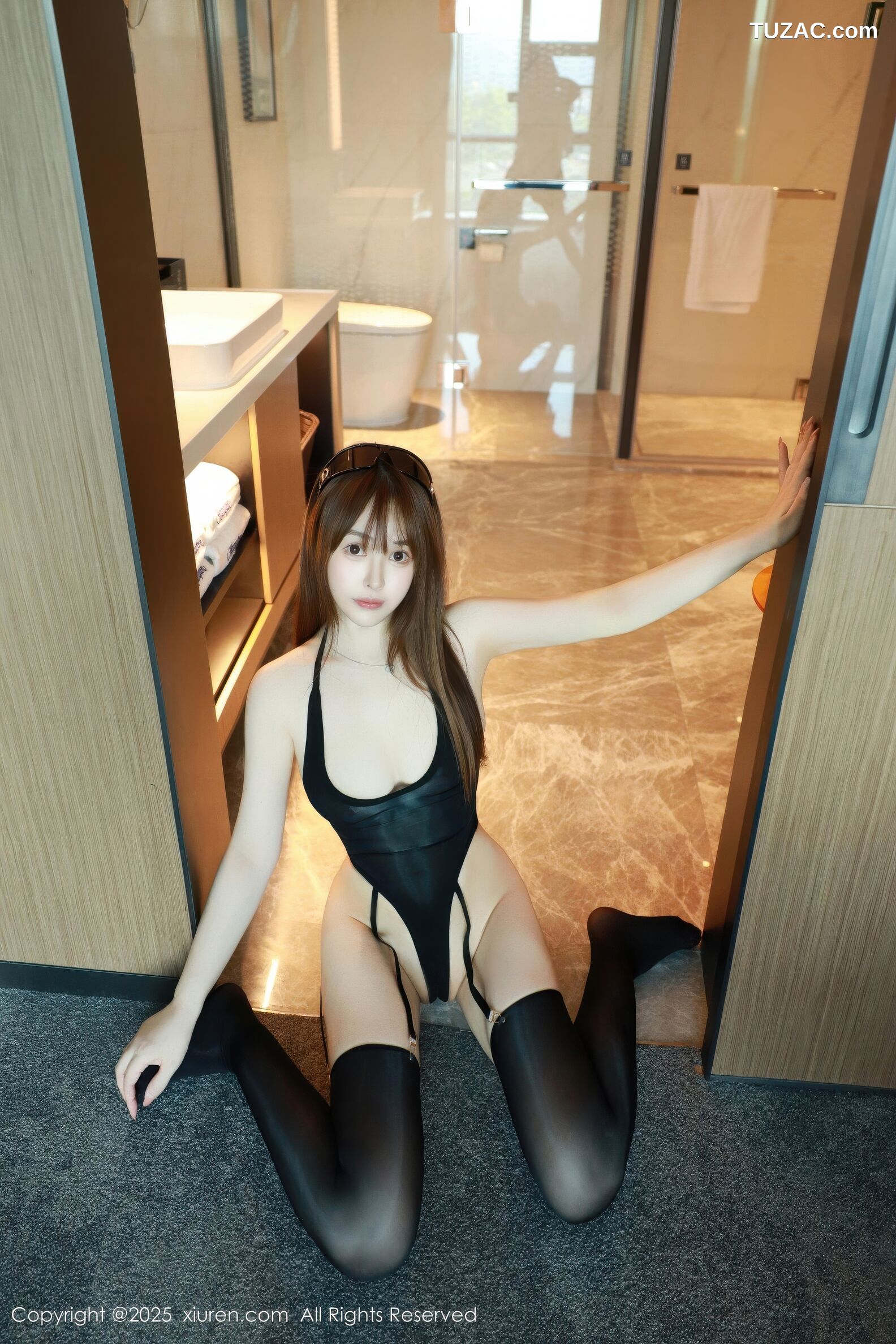 XiuRen秀人网-10912-林妙妙-连体衣黑色情趣内衣-2025.10.27
