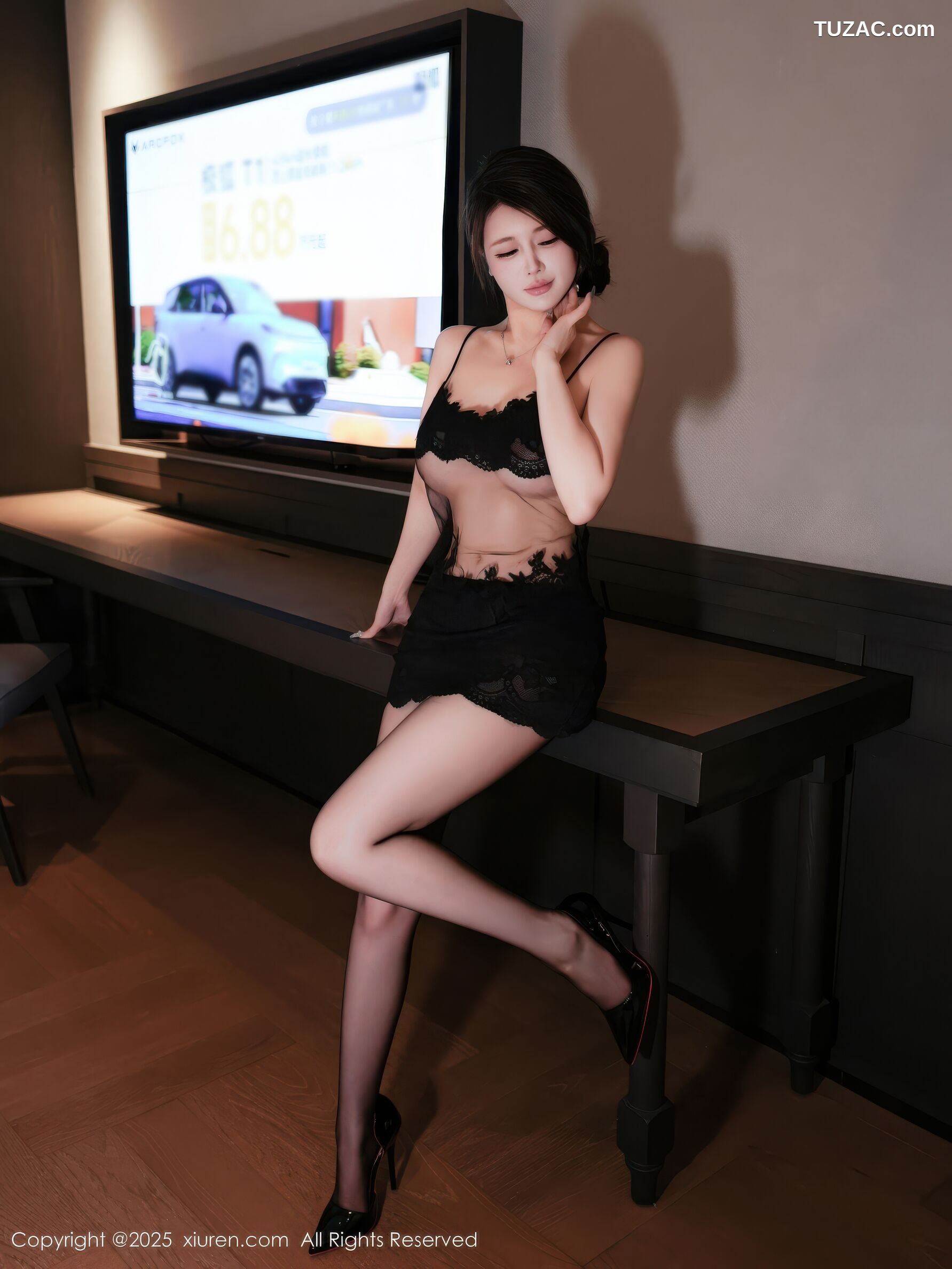 XiuRen秀人网-10929-甜妮-黑色情趣内衣-2025.10.30