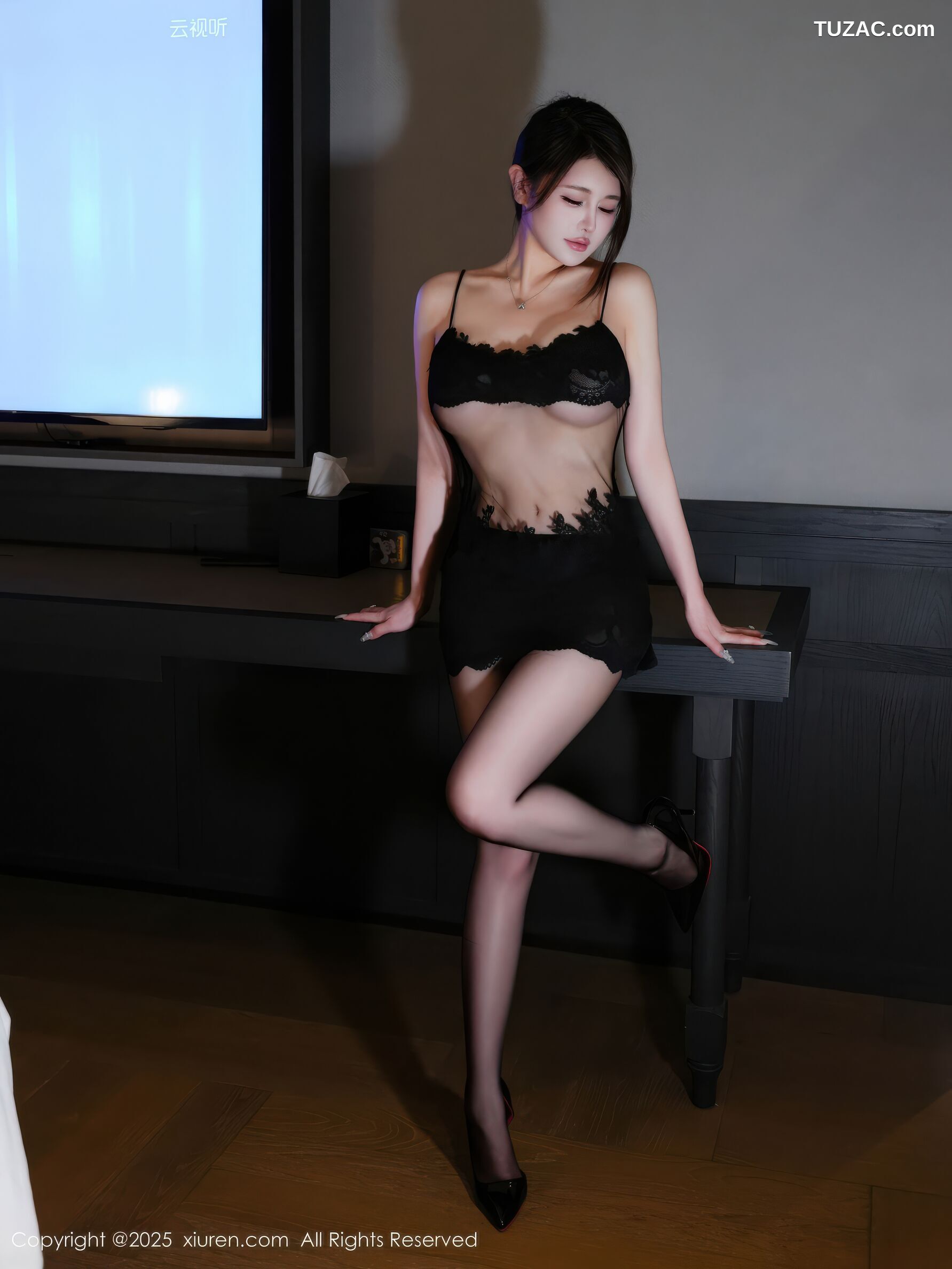 XiuRen秀人网-10929-甜妮-黑色情趣内衣-2025.10.30