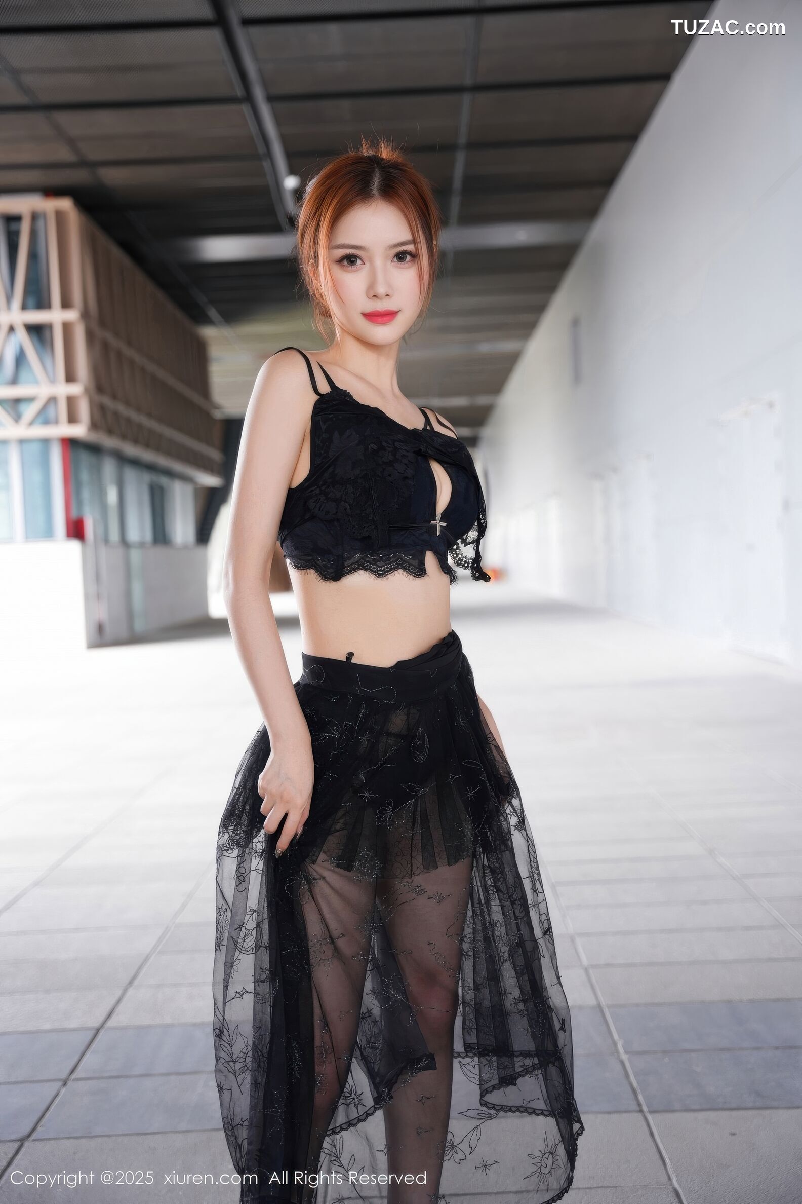XiuRen秀人网-11016-白芷yy-黑色情趣内衣黑丝-2025.11.21