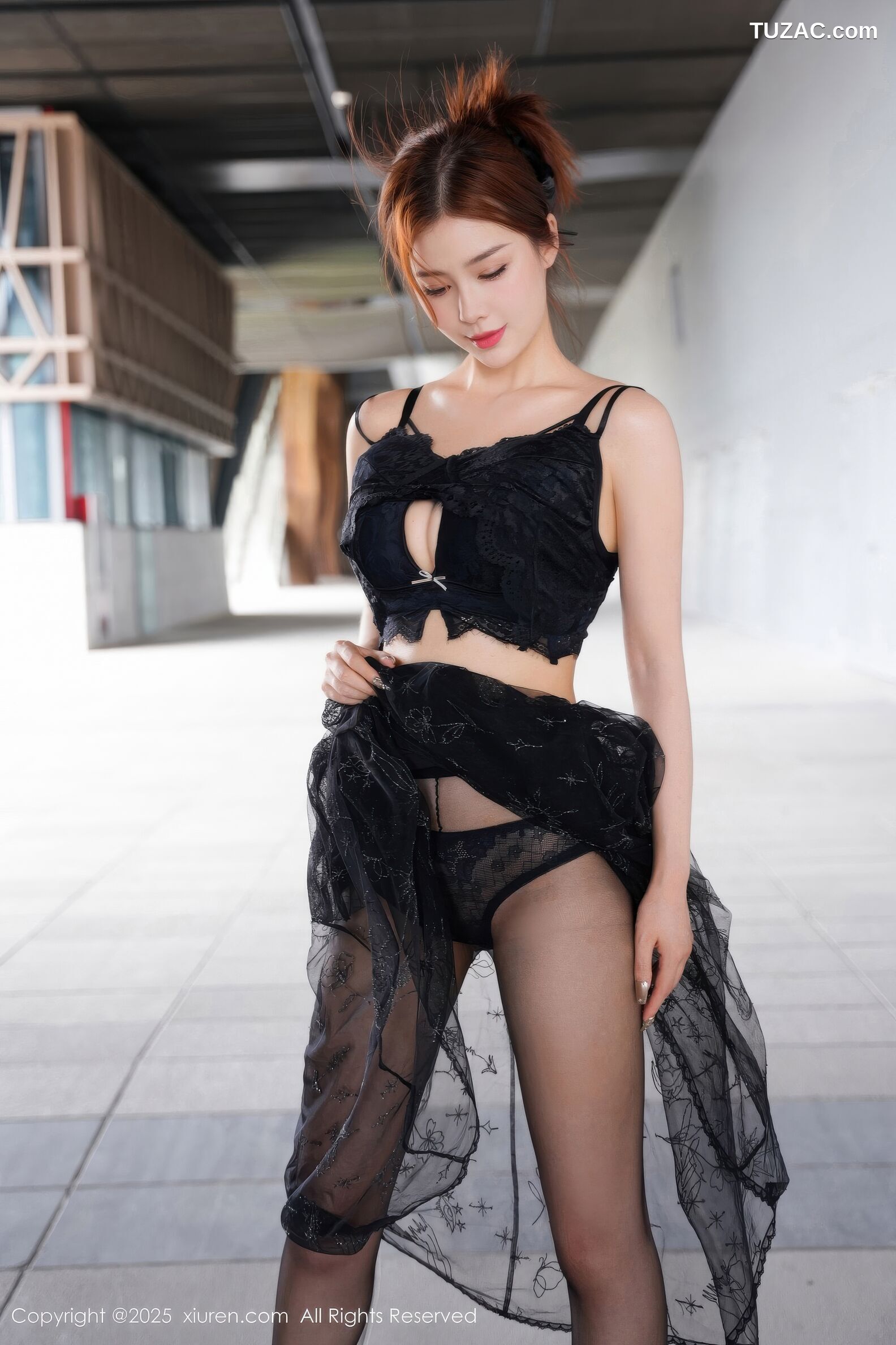 XiuRen秀人网-11016-白芷yy-黑色情趣内衣黑丝-2025.11.21