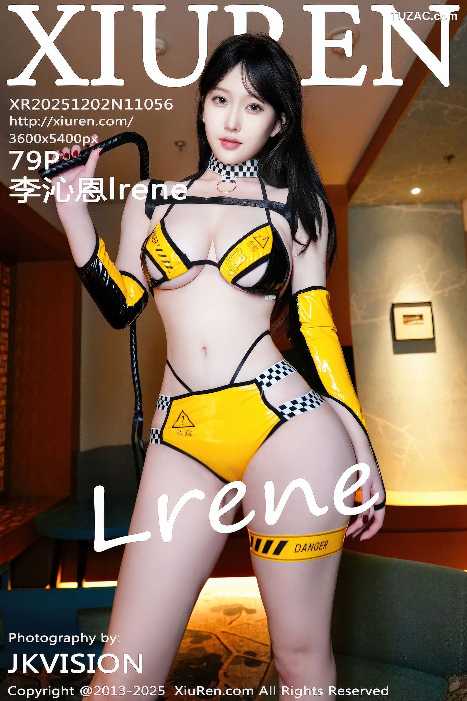 XiuRen秀人网-11056-李沁恩lrene-黄色比基尼赛车女郎-2025.12.02