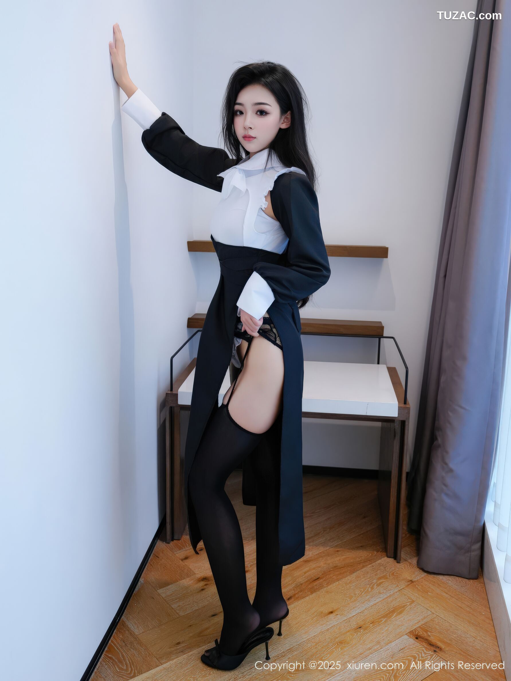 XiuRen秀人网-11059-白琮瑗-黑白情趣修女服黑丝-2025.12.03