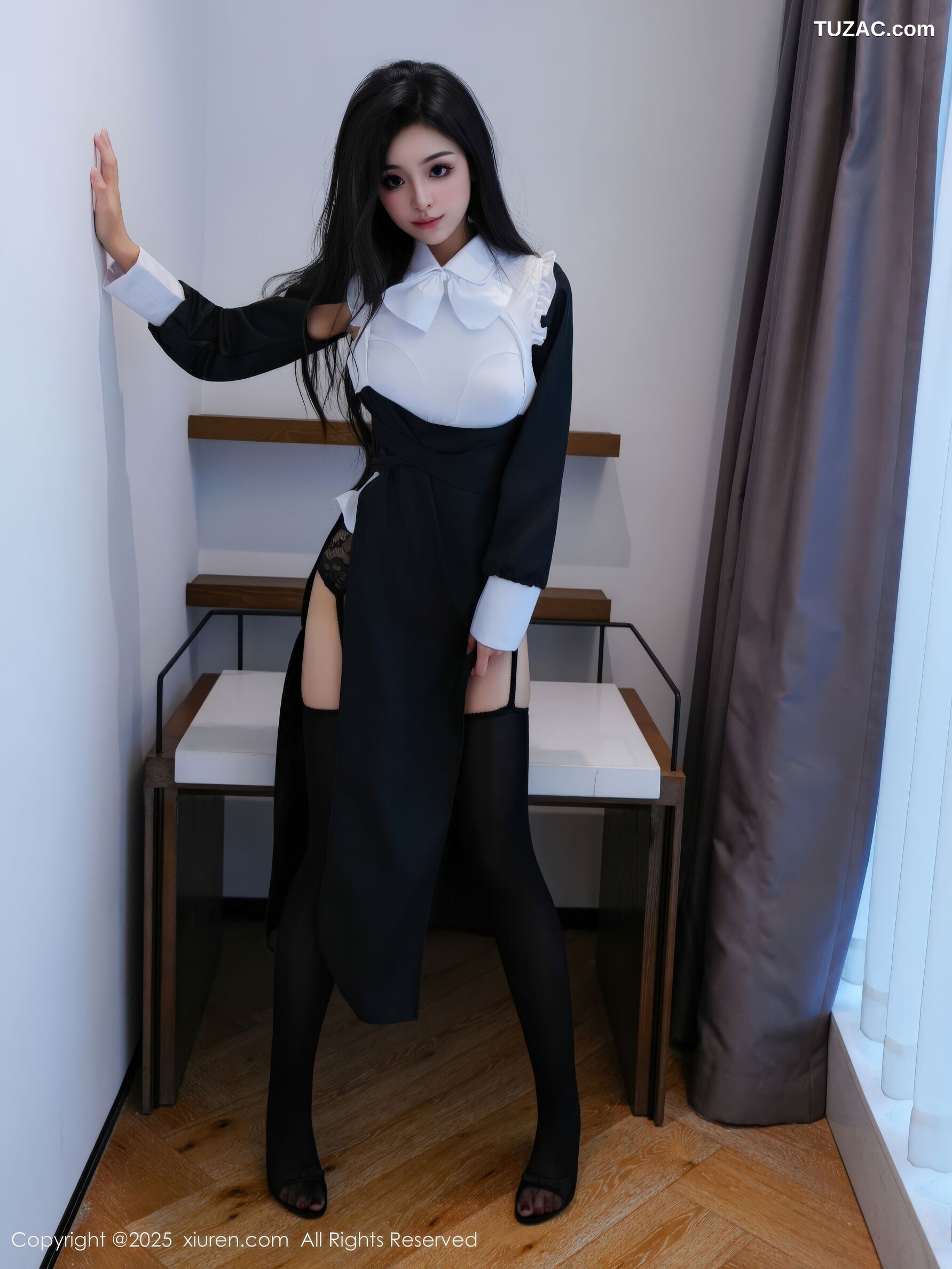 XiuRen秀人网-11059-白琮瑗-黑白情趣修女服黑丝-2025.12.03
