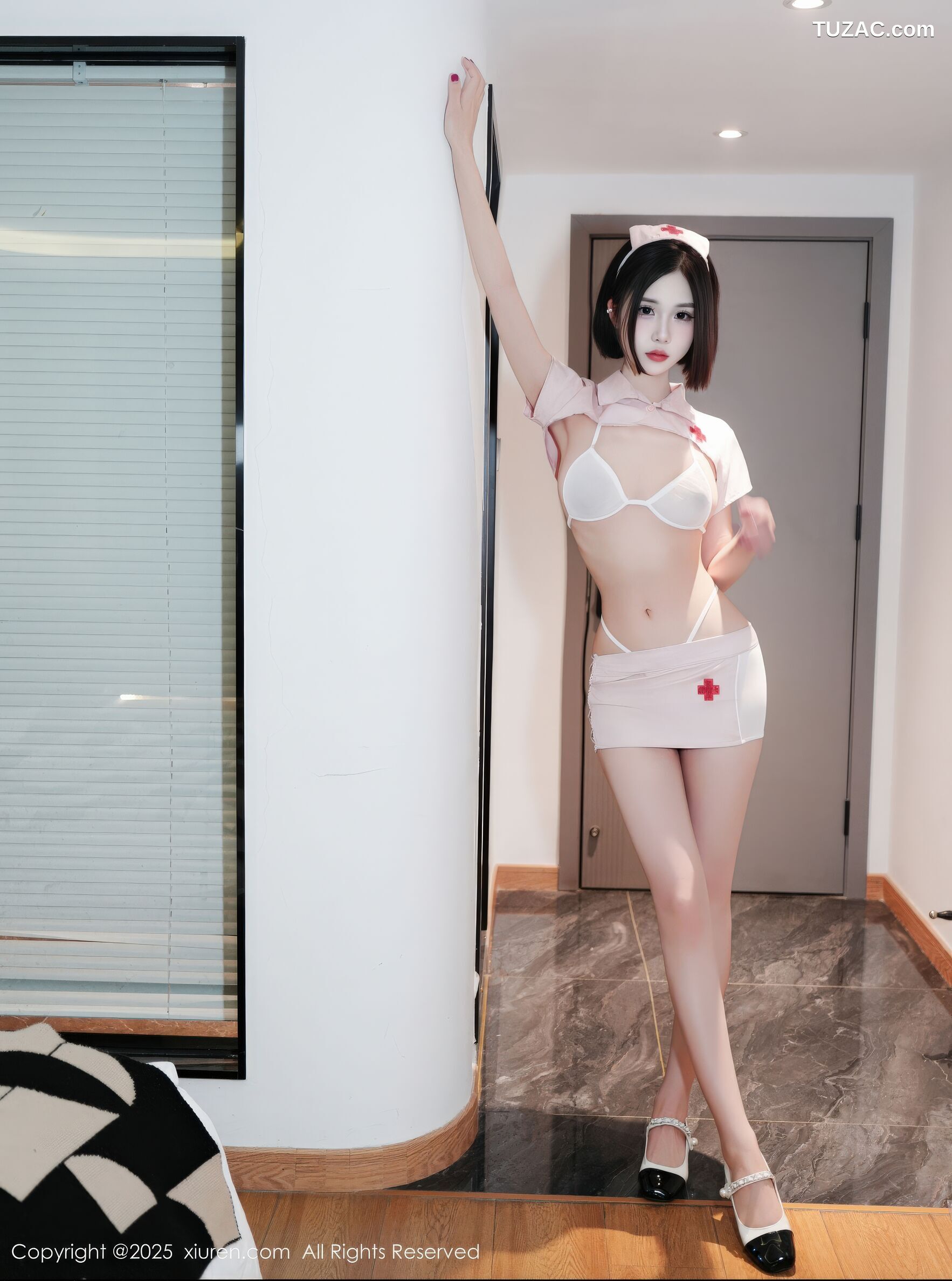 XiuRen秀人网-11111-奶芙酱-EVA-粉色护士制服白色内衣-2025.12.16