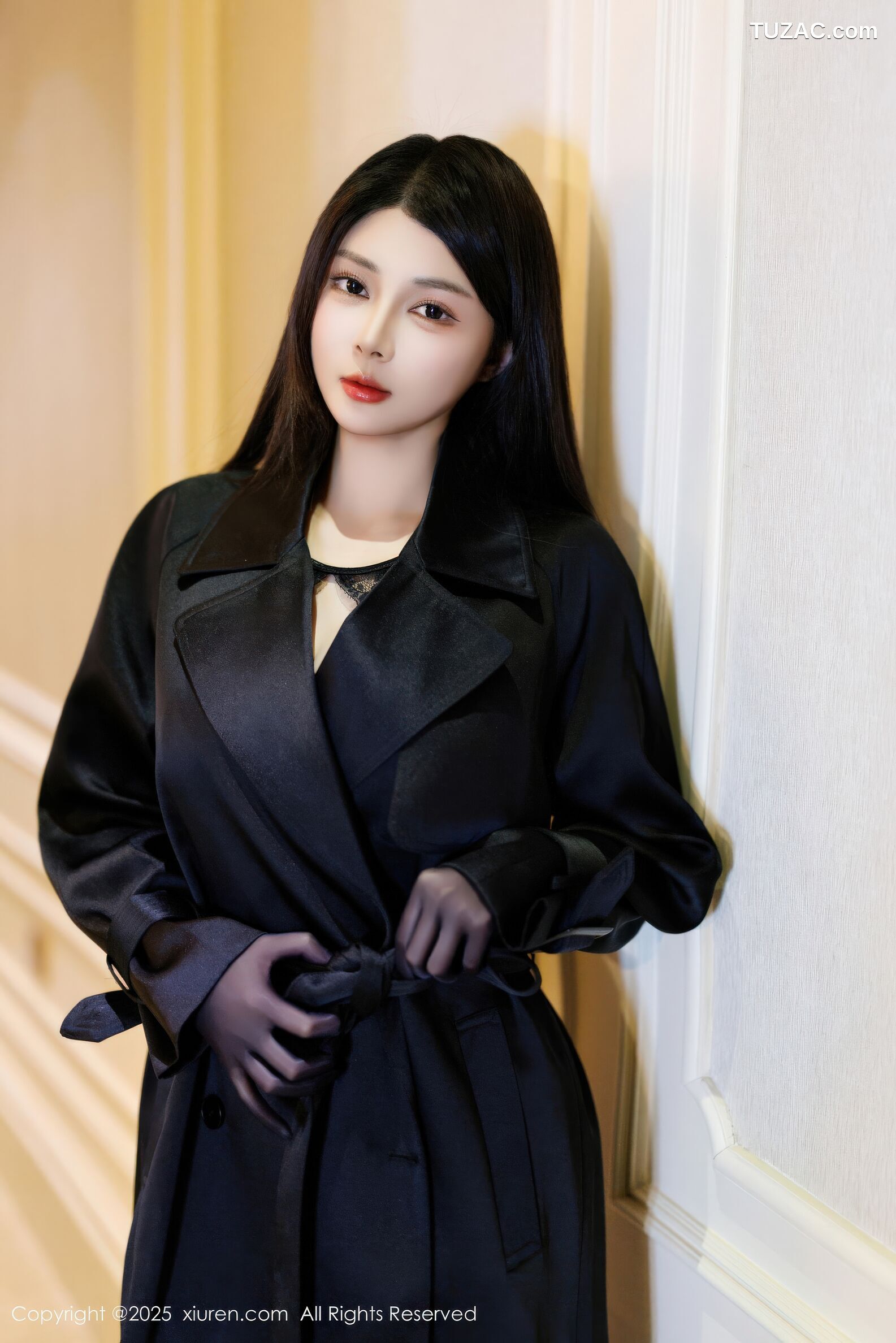 XiuRen秀人网-11114-凯竹-黑色皮大衣黑色情趣内衣-粉色内衣-2025.12.16
