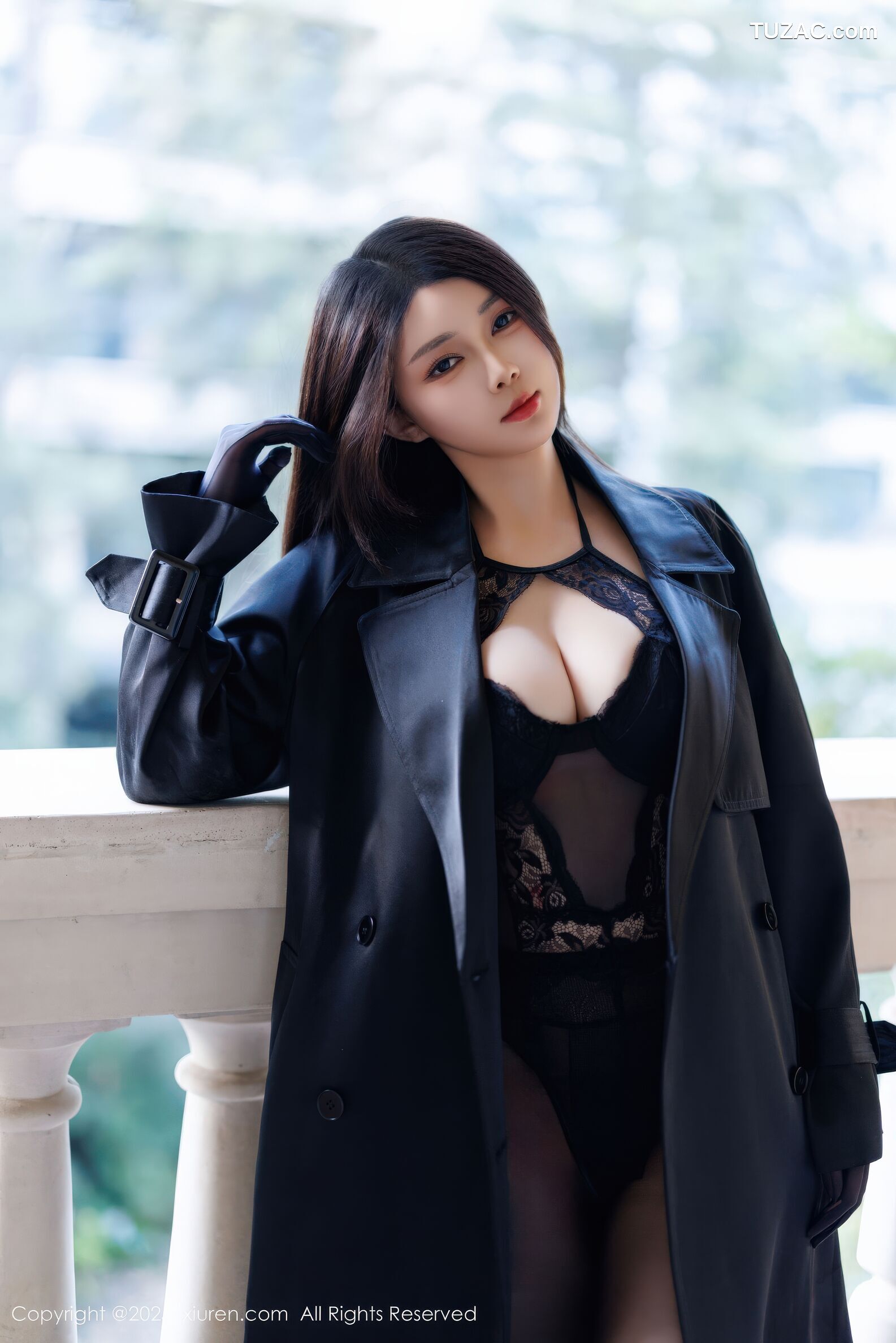 XiuRen秀人网-11114-凯竹-黑色皮大衣黑色情趣内衣-粉色内衣-2025.12.16