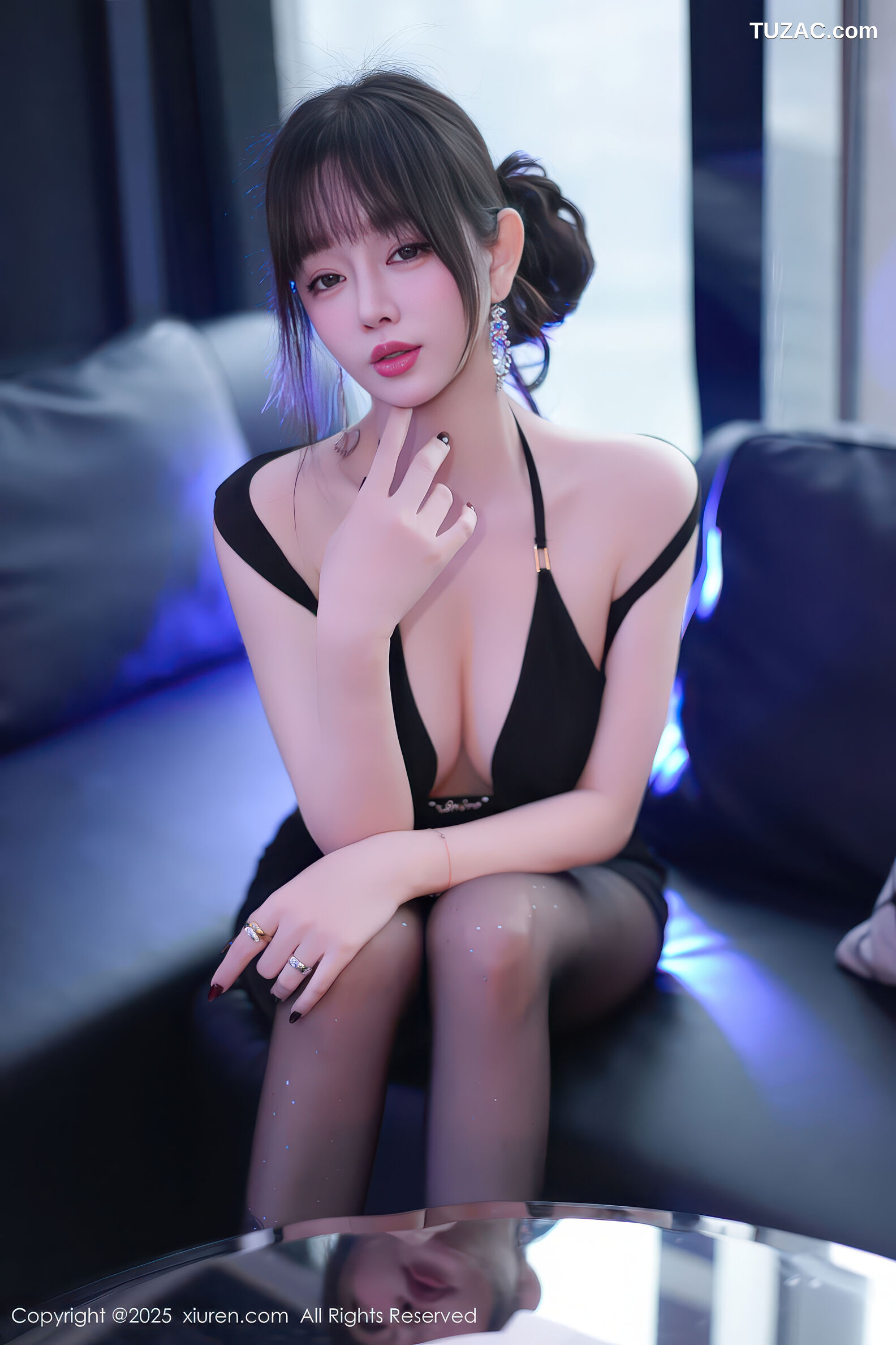 XiuRen秀人网-11165-王羽纯-黑色情趣内衣黑丝-2025.12.26