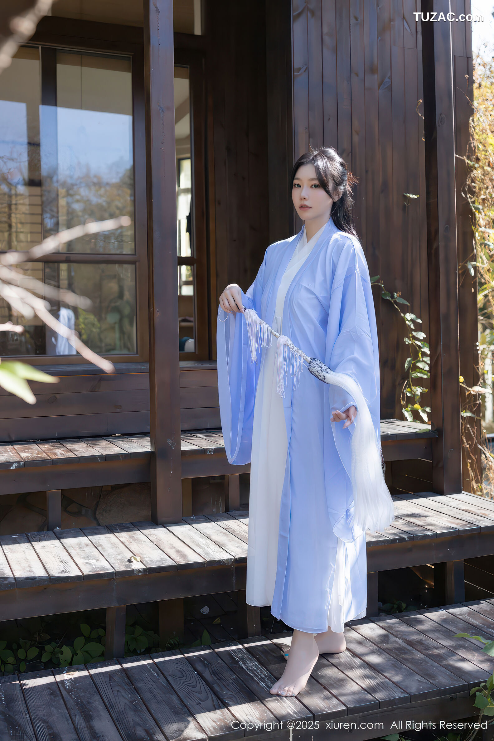 XiuRen秀人网-11178-安然anran-古风淡蓝道服白纱亵衣-2025.12.30