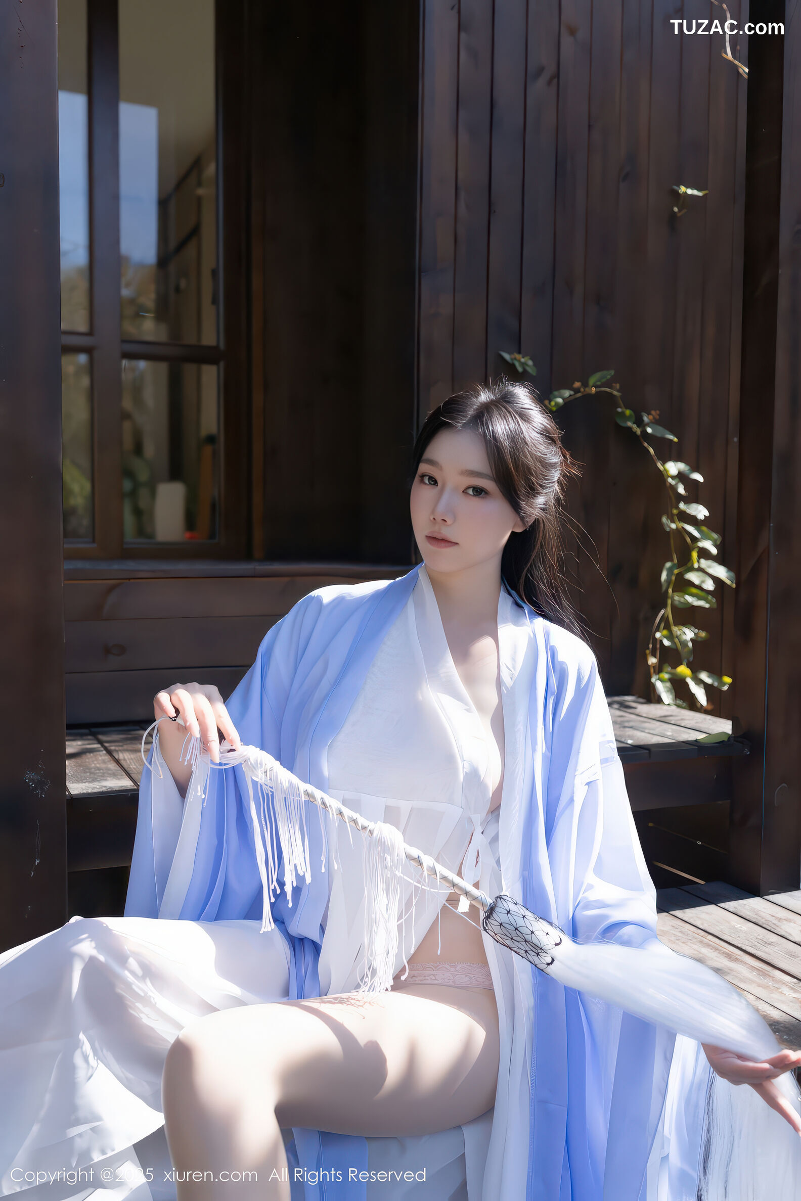 XiuRen秀人网-11178-安然anran-古风淡蓝道服白纱亵衣-2025.12.30