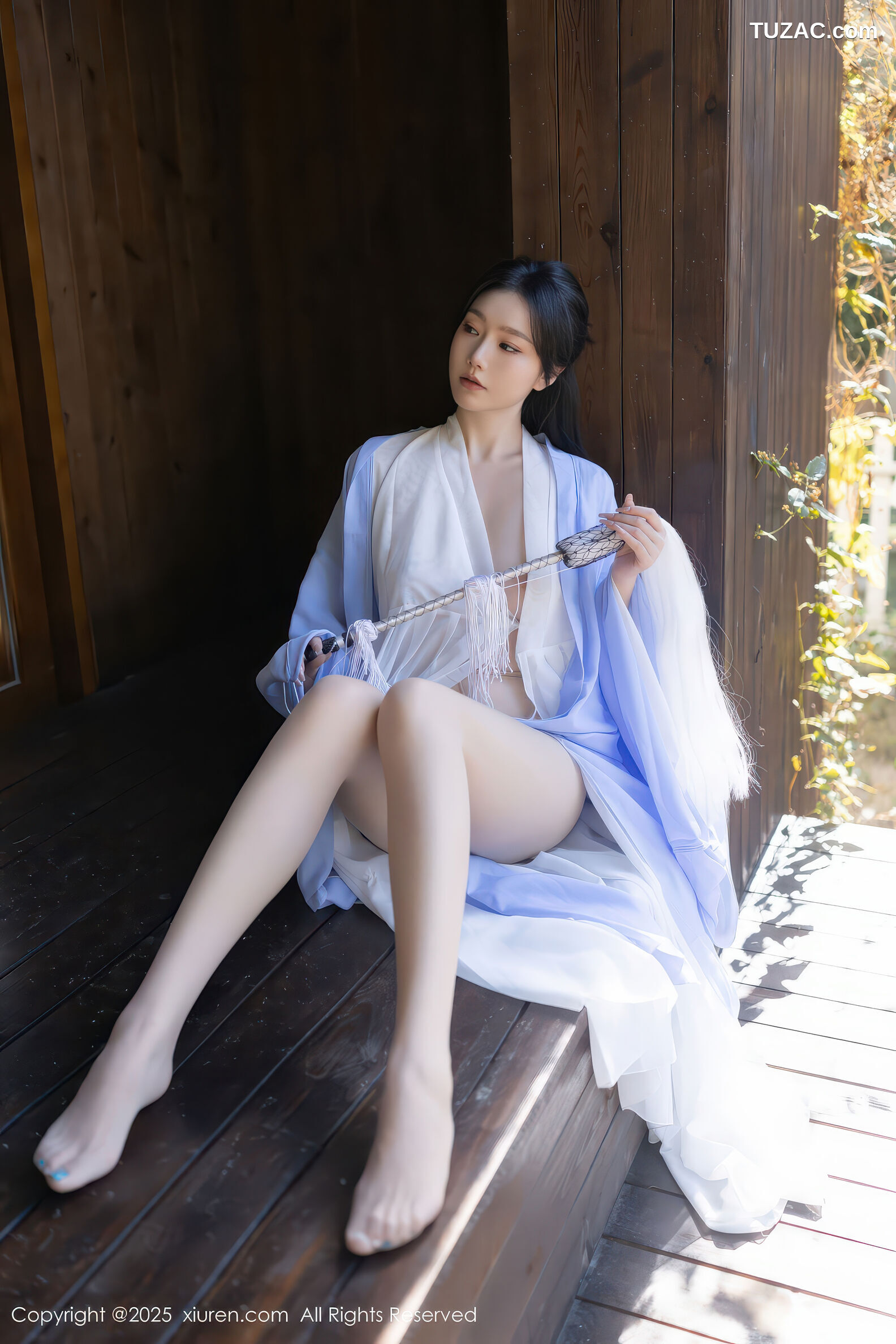 XiuRen秀人网-11178-安然anran-古风淡蓝道服白纱亵衣-2025.12.30
