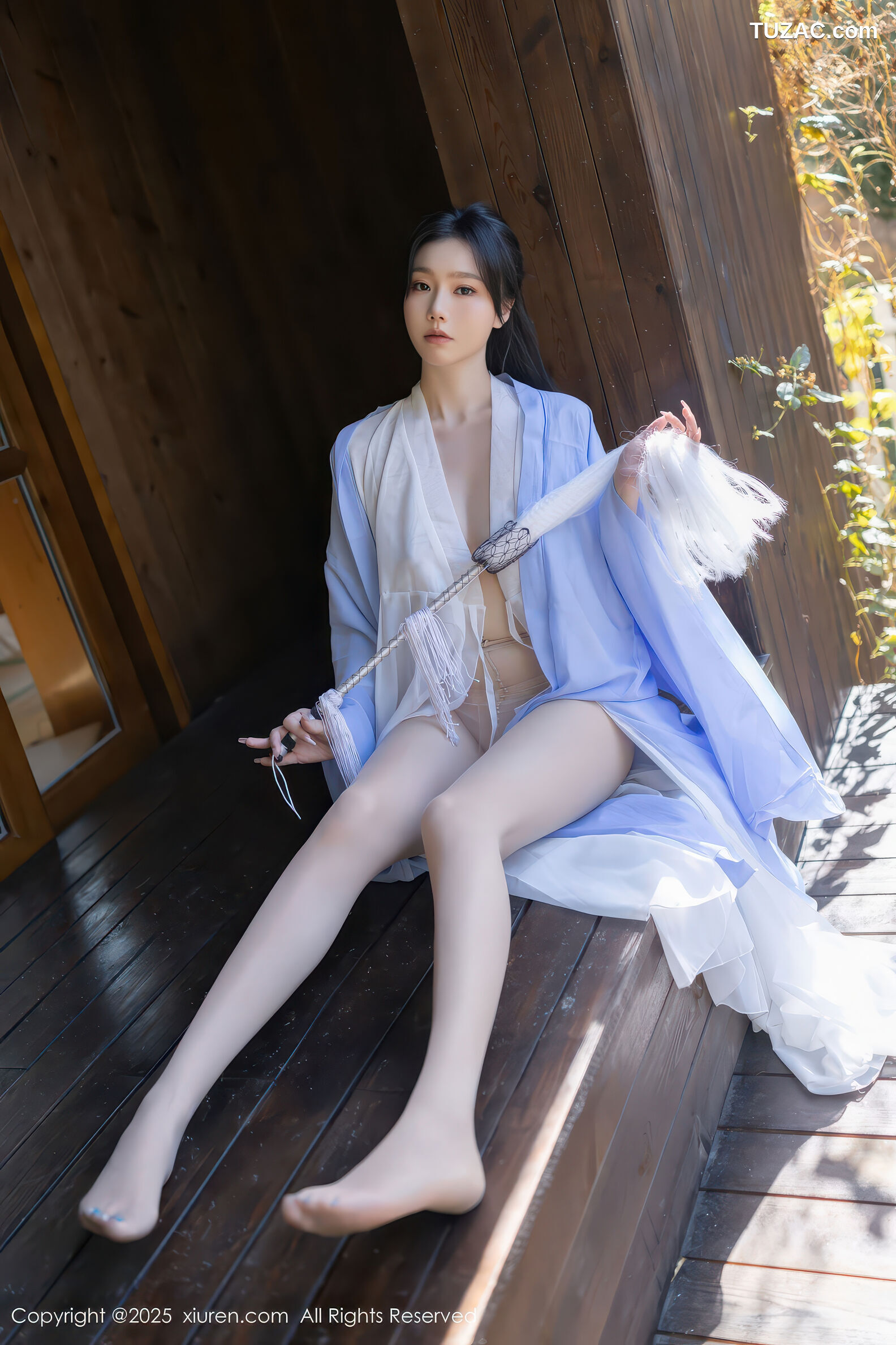 XiuRen秀人网-11178-安然anran-古风淡蓝道服白纱亵衣-2025.12.30