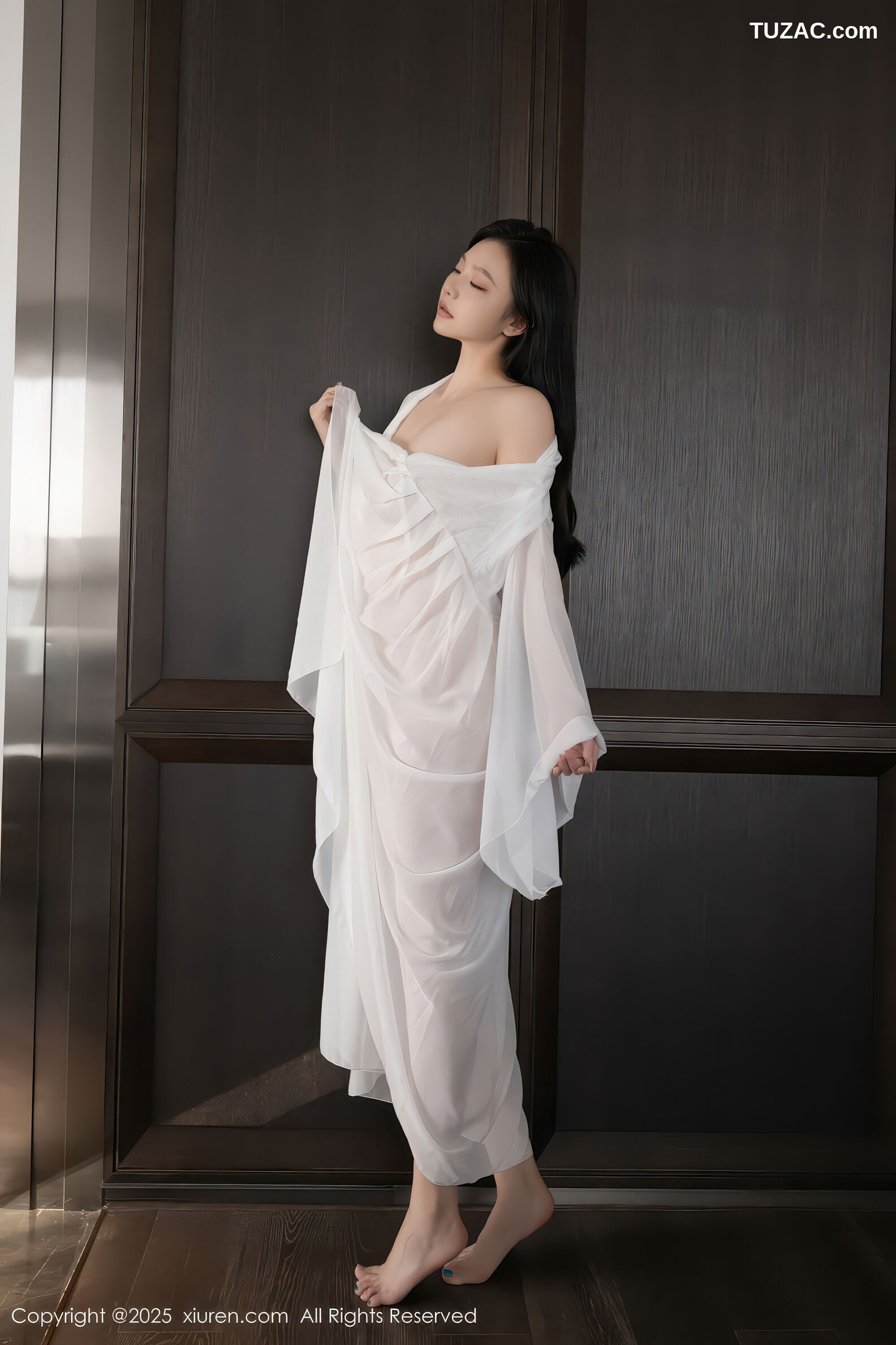 XiuRen秀人网-11178-安然anran-古风淡蓝道服白纱亵衣-2025.12.30