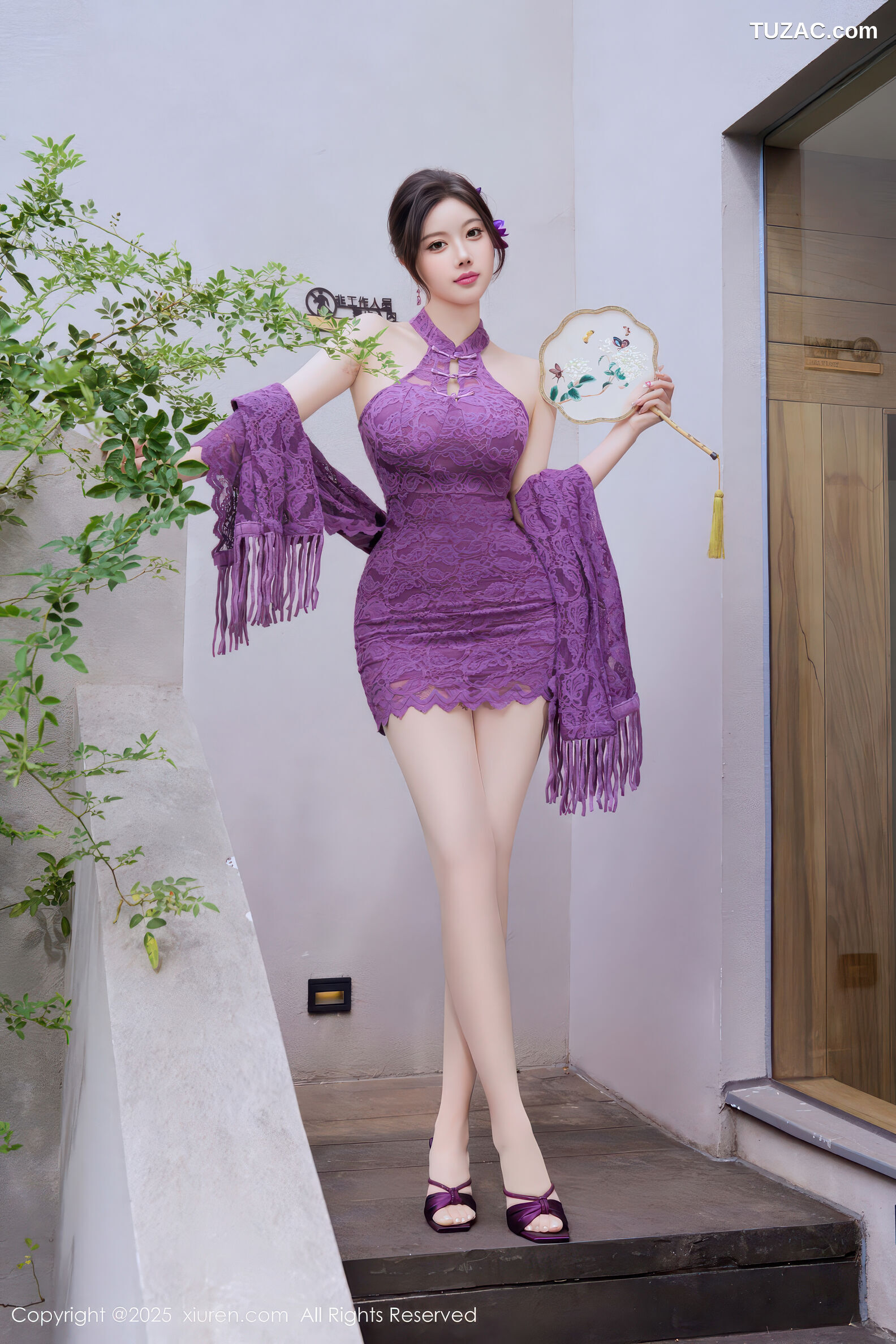 XiuRen秀人网-11187-杨晨晨-紫色连衣短裙-2025.12.31