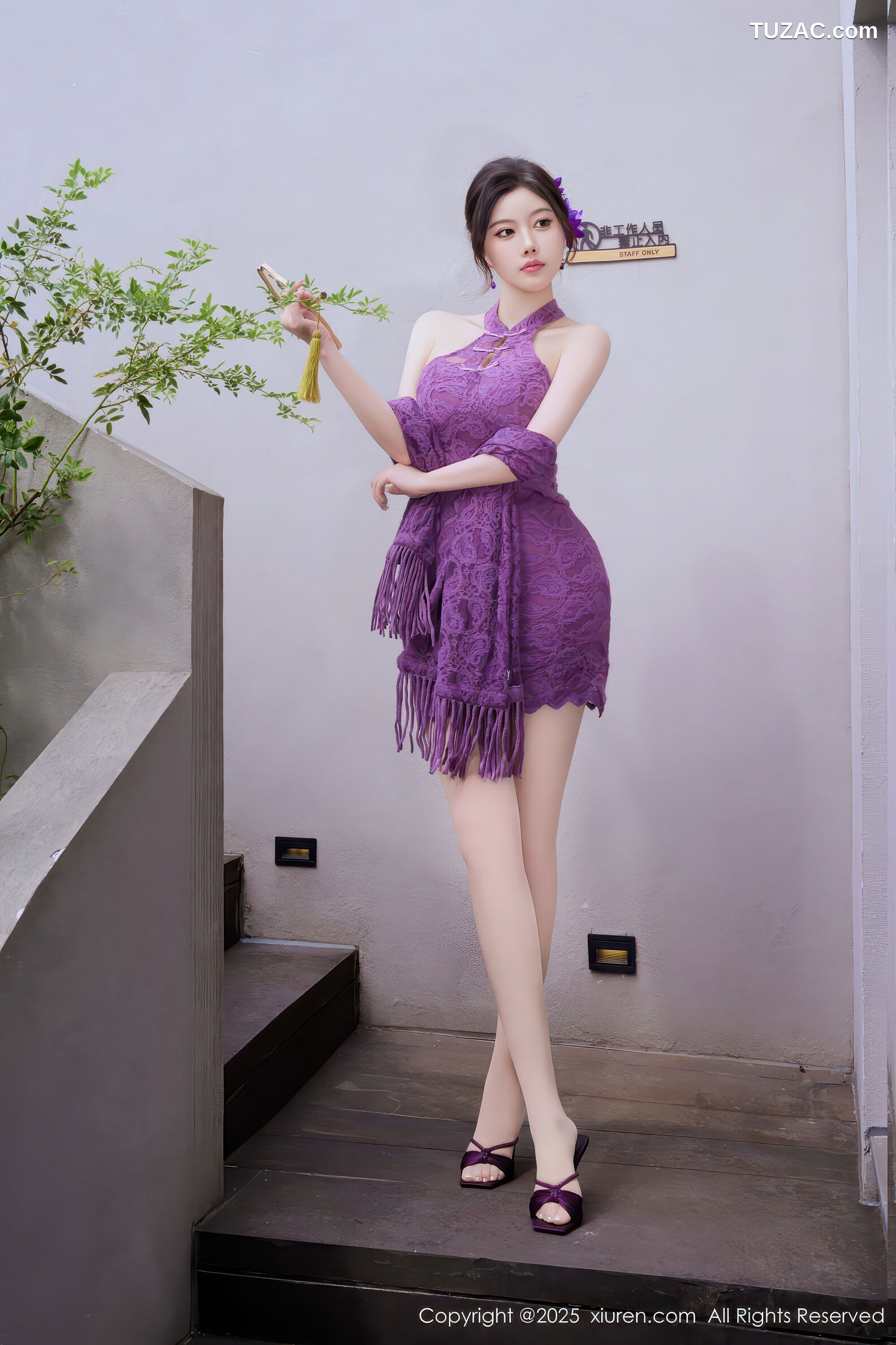 XiuRen秀人网-11187-杨晨晨-紫色连衣短裙-2025.12.31