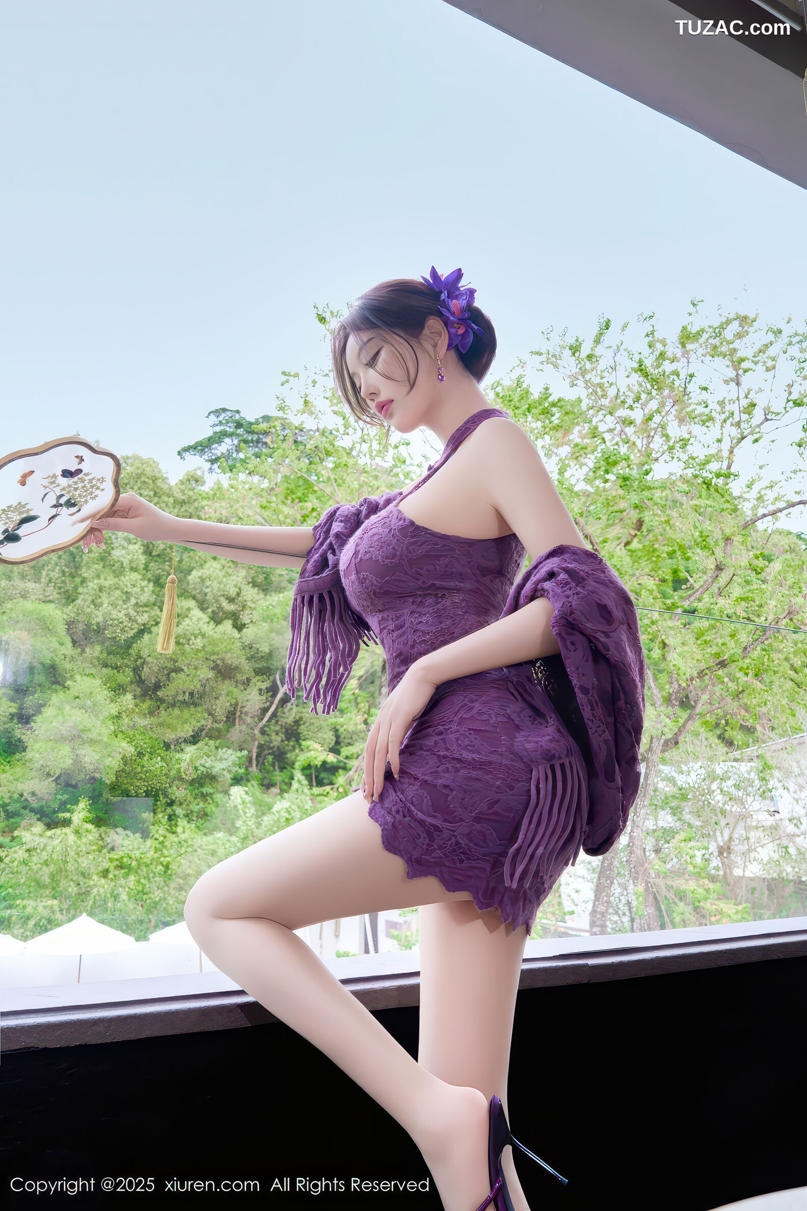 XiuRen秀人网-11187-杨晨晨-紫色连衣短裙-2025.12.31