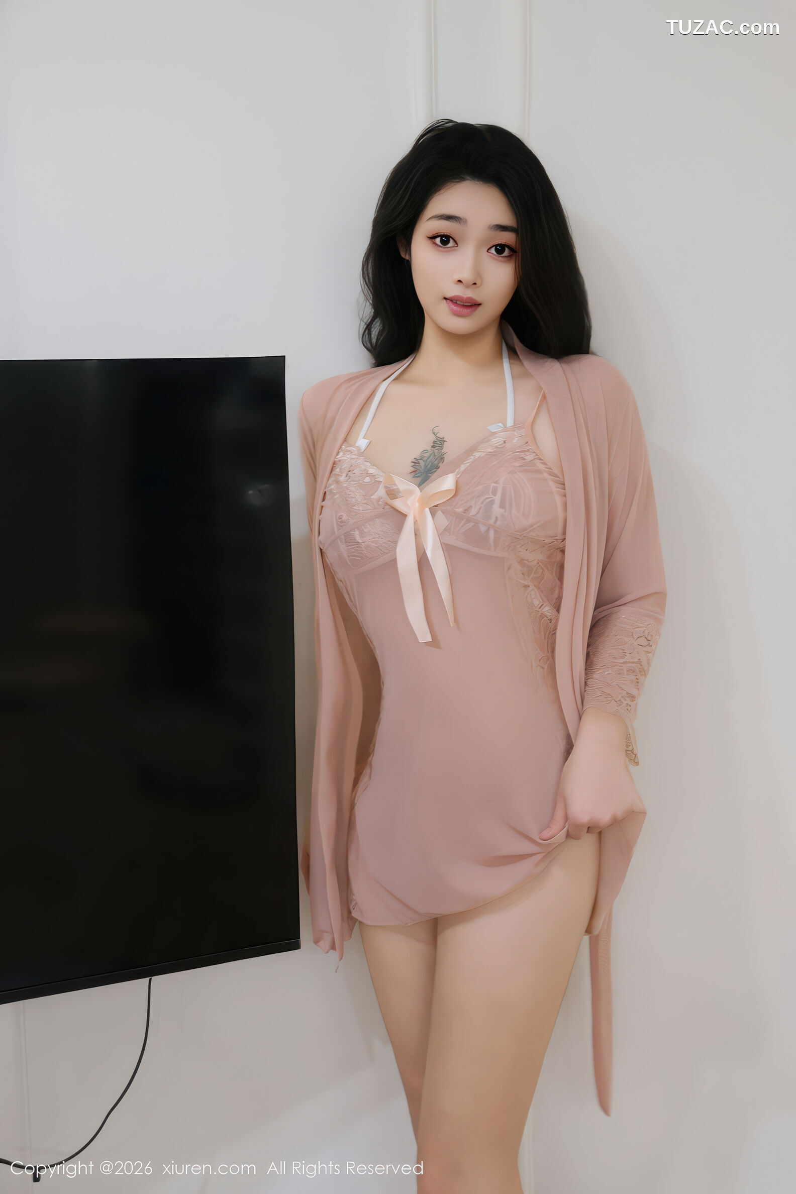 XiuRen秀人网-11189-福福_Thrive-浅粉色情趣睡衣-2026.01.04