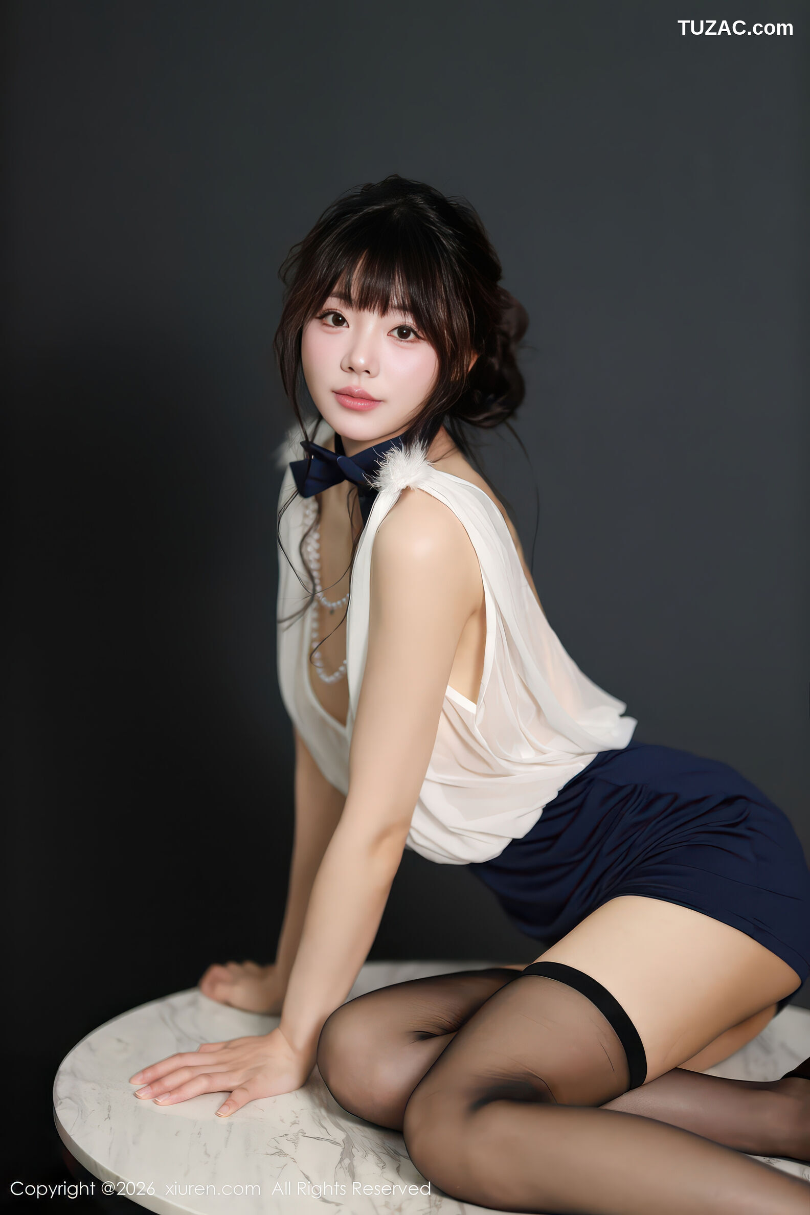 XiuRen秀人网-11191-佘贝拉-Bella-轻透白纱衣蓝色包臀裙水绿比基尼-2026.01.05