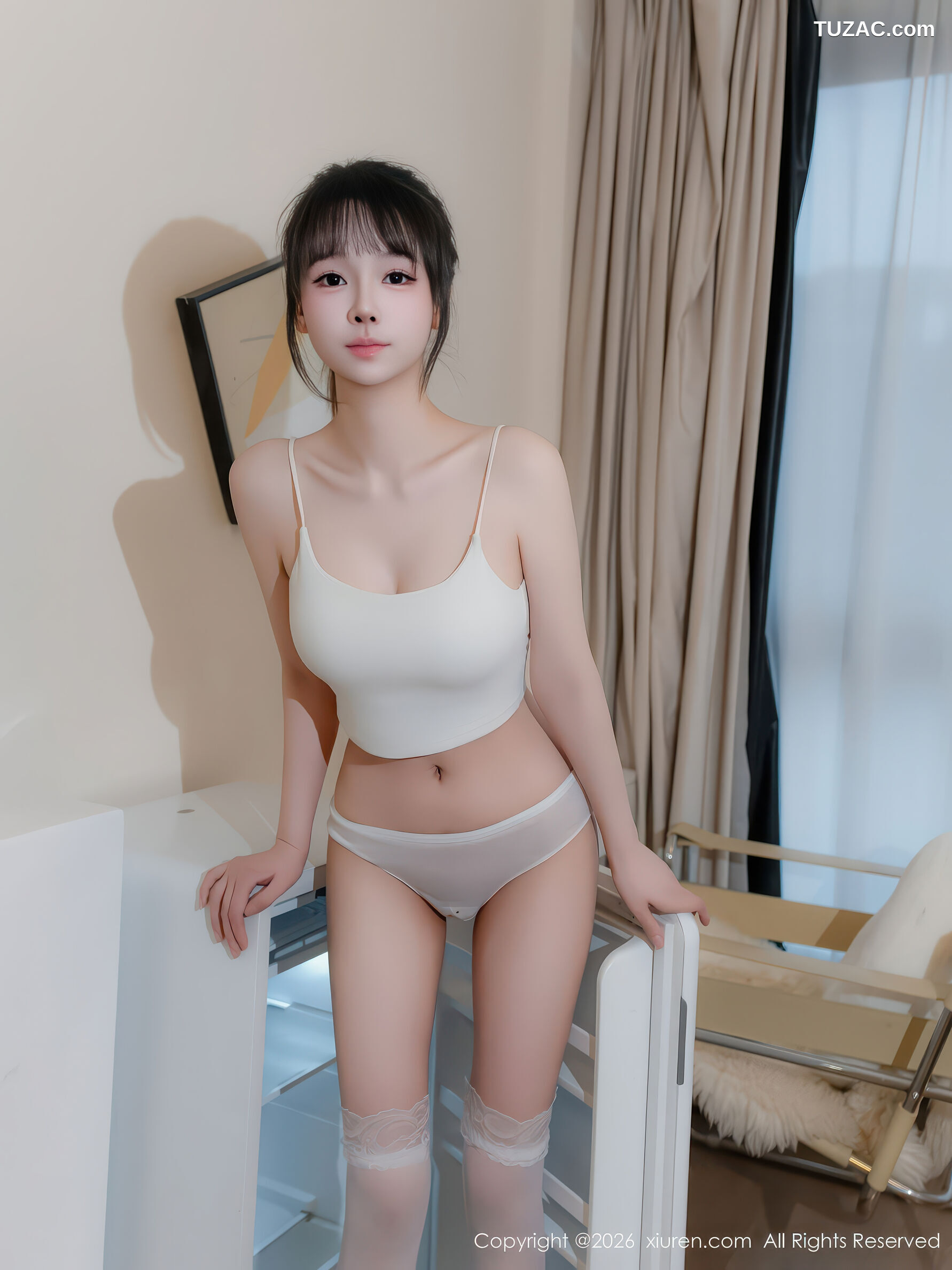 XiuRen秀人网-11196-沈蜜儿-少女黄色连衣裙白丝-2026.01.06