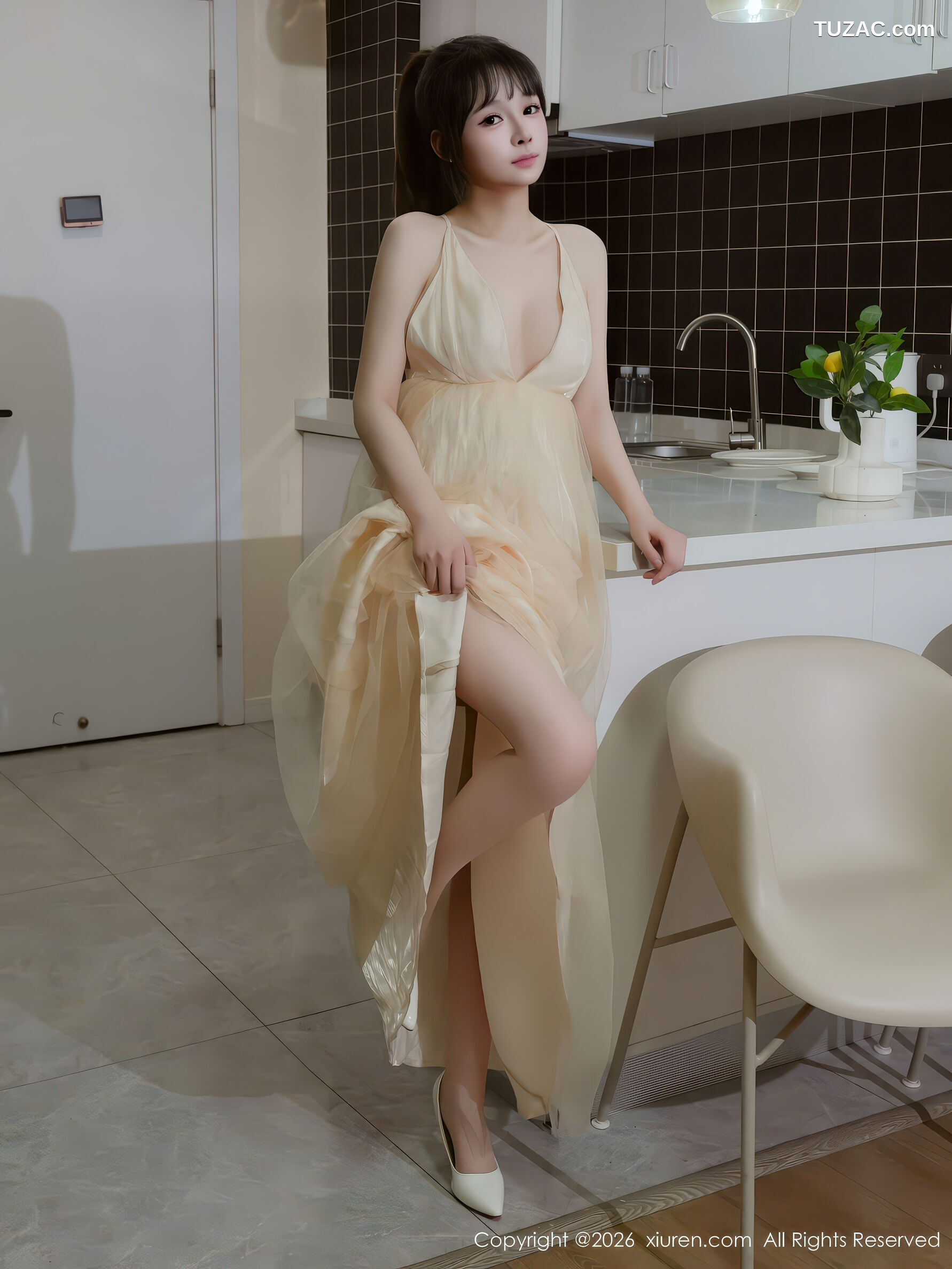 XiuRen秀人网-11196-沈蜜儿-少女黄色连衣裙白丝-2026.01.06