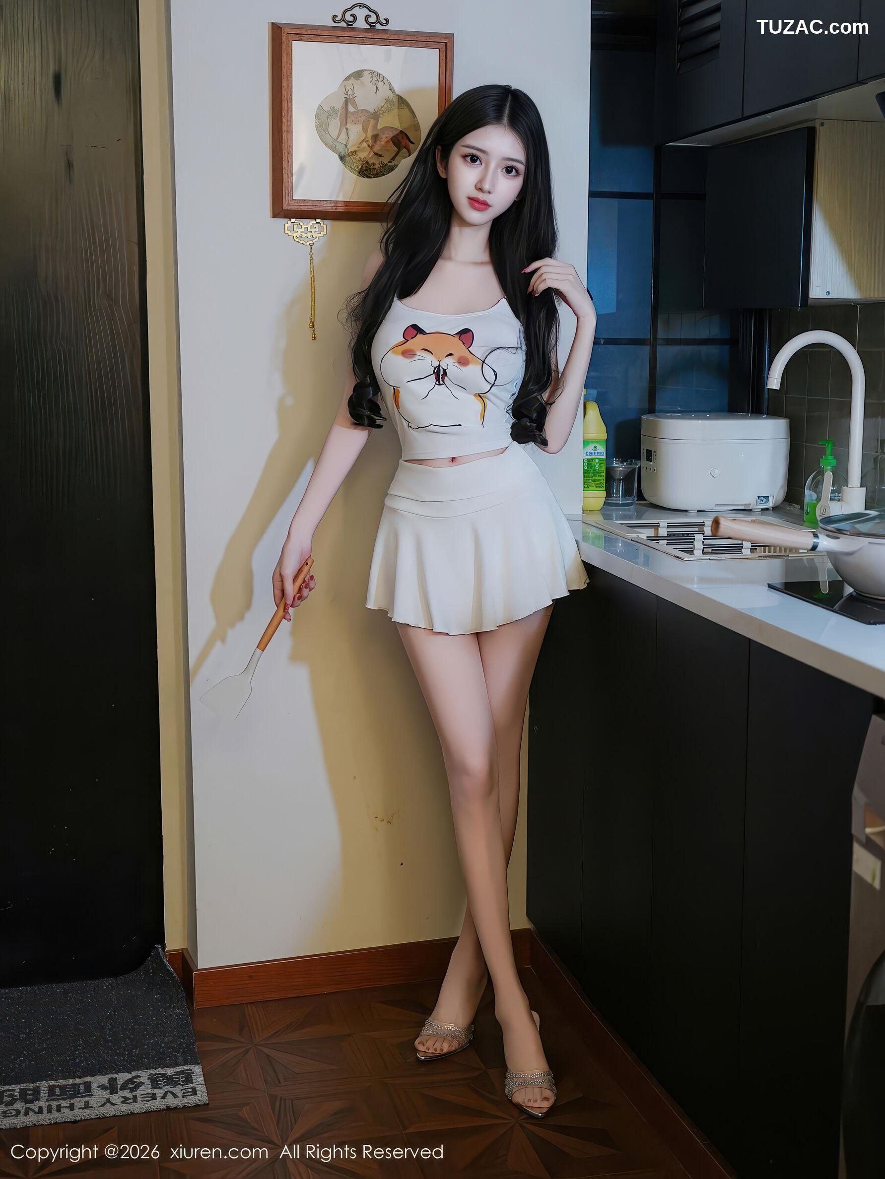 XiuRen秀人网-11211-白小蝶-白色短裙清纯厨娘-2026.01.09