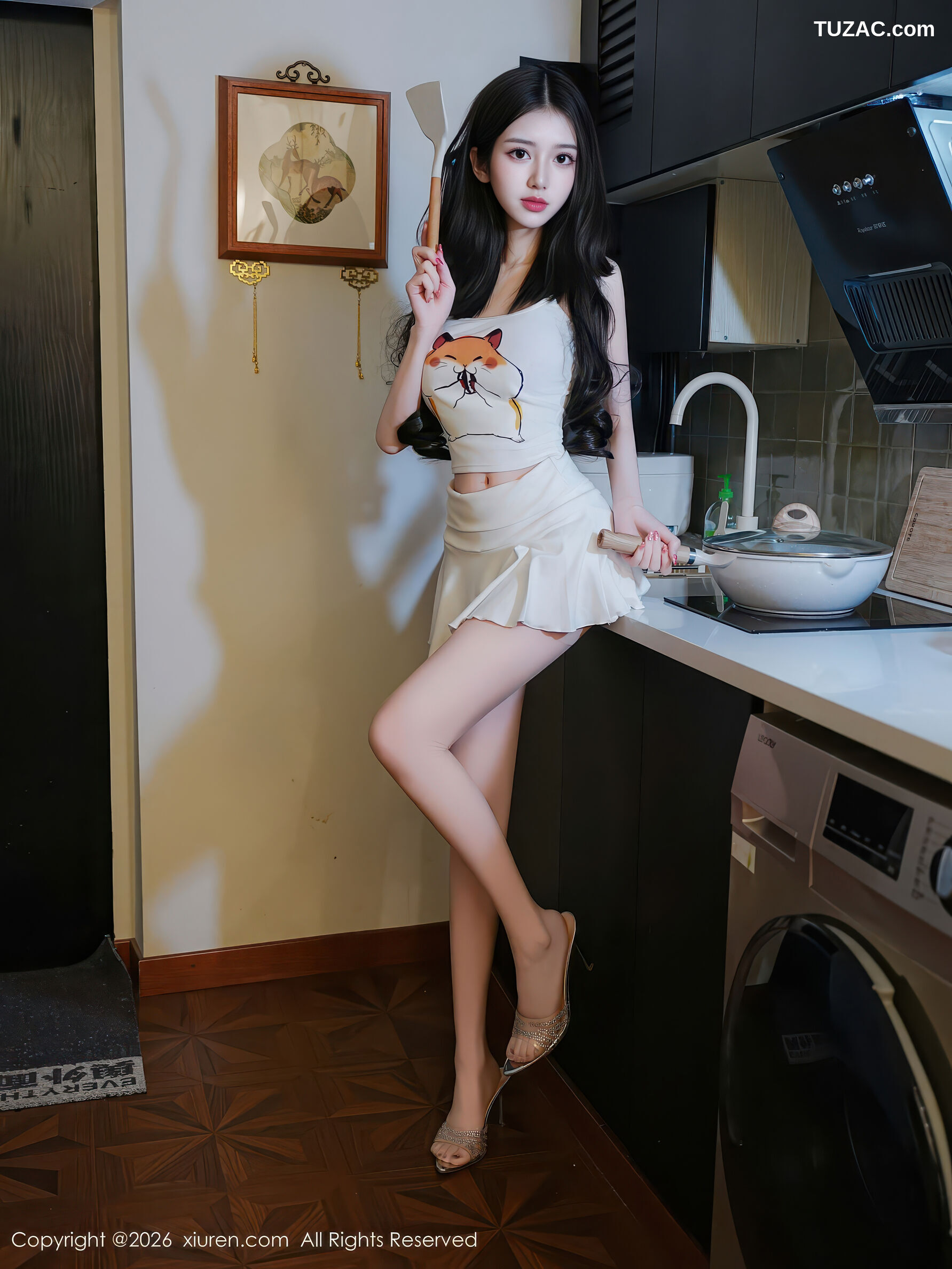 XiuRen秀人网-11211-白小蝶-白色短裙清纯厨娘-2026.01.09