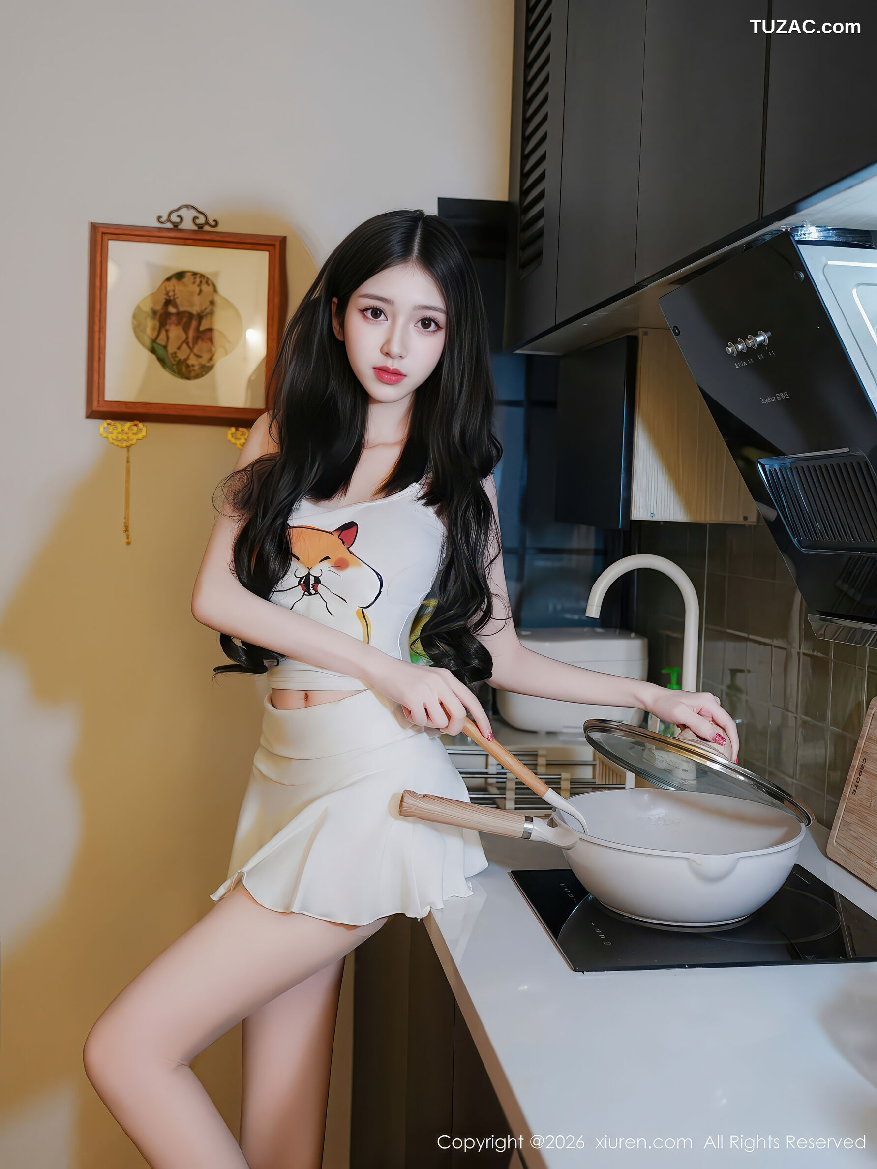 XiuRen秀人网-11211-白小蝶-白色短裙清纯厨娘-2026.01.09