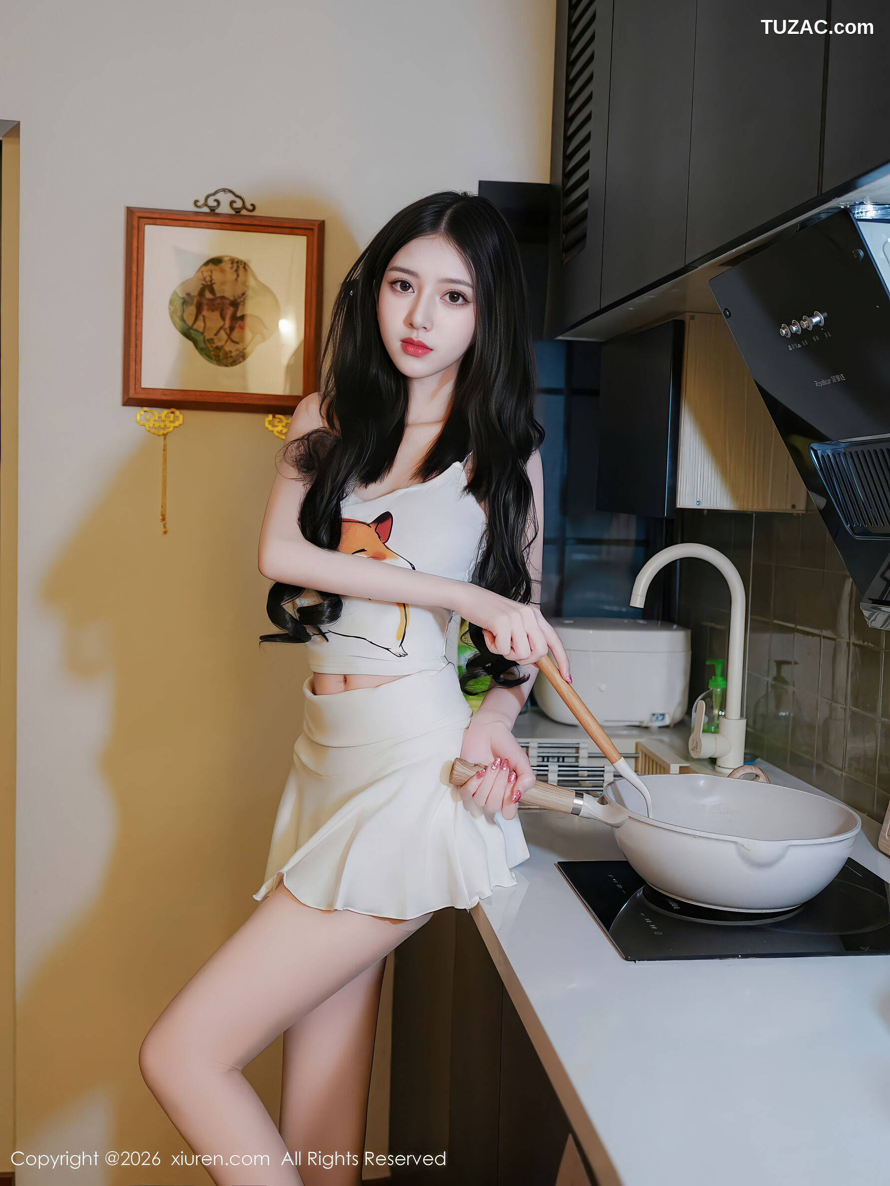 XiuRen秀人网-11211-白小蝶-白色短裙清纯厨娘-2026.01.09