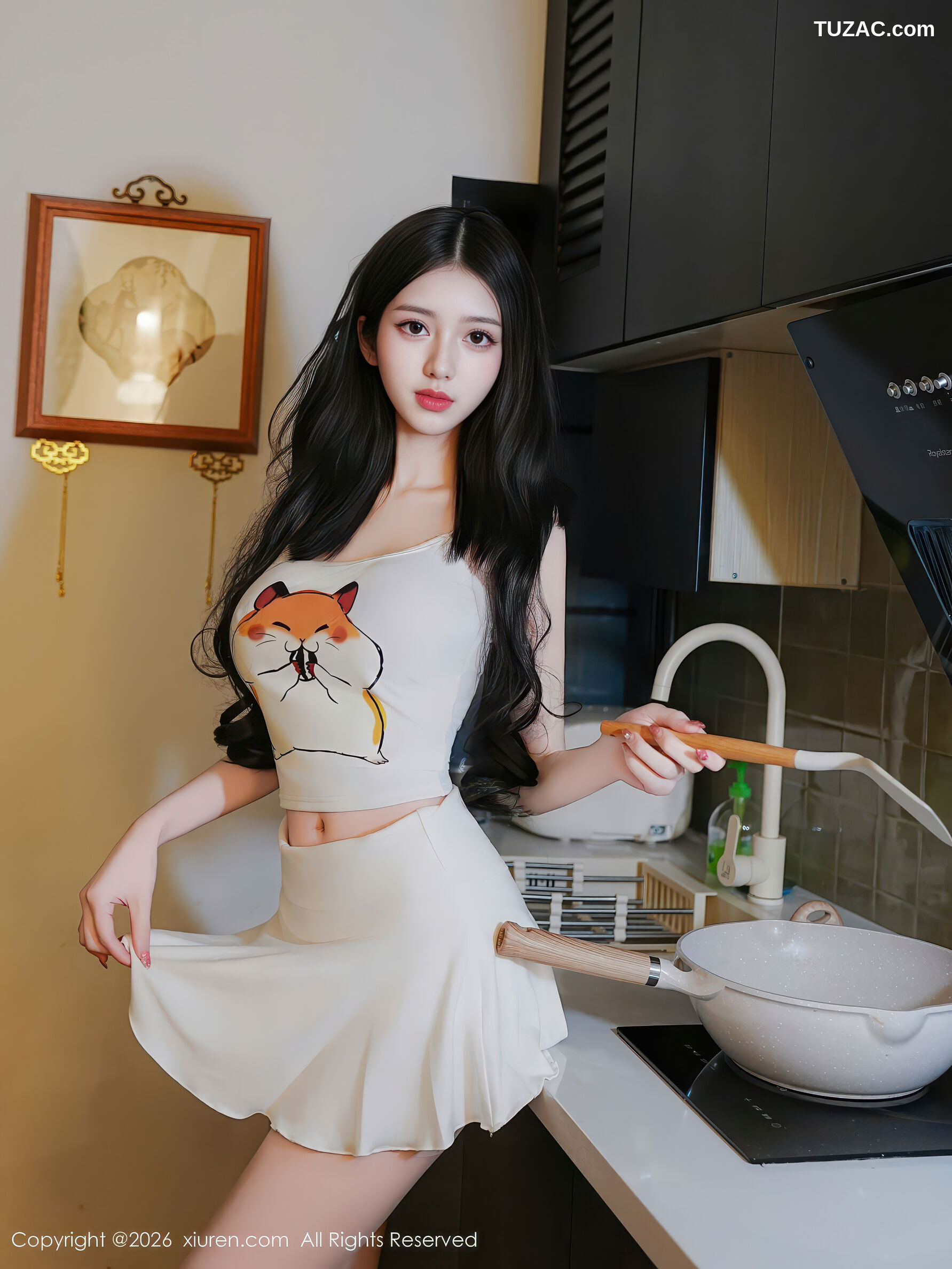 XiuRen秀人网-11211-白小蝶-白色短裙清纯厨娘-2026.01.09