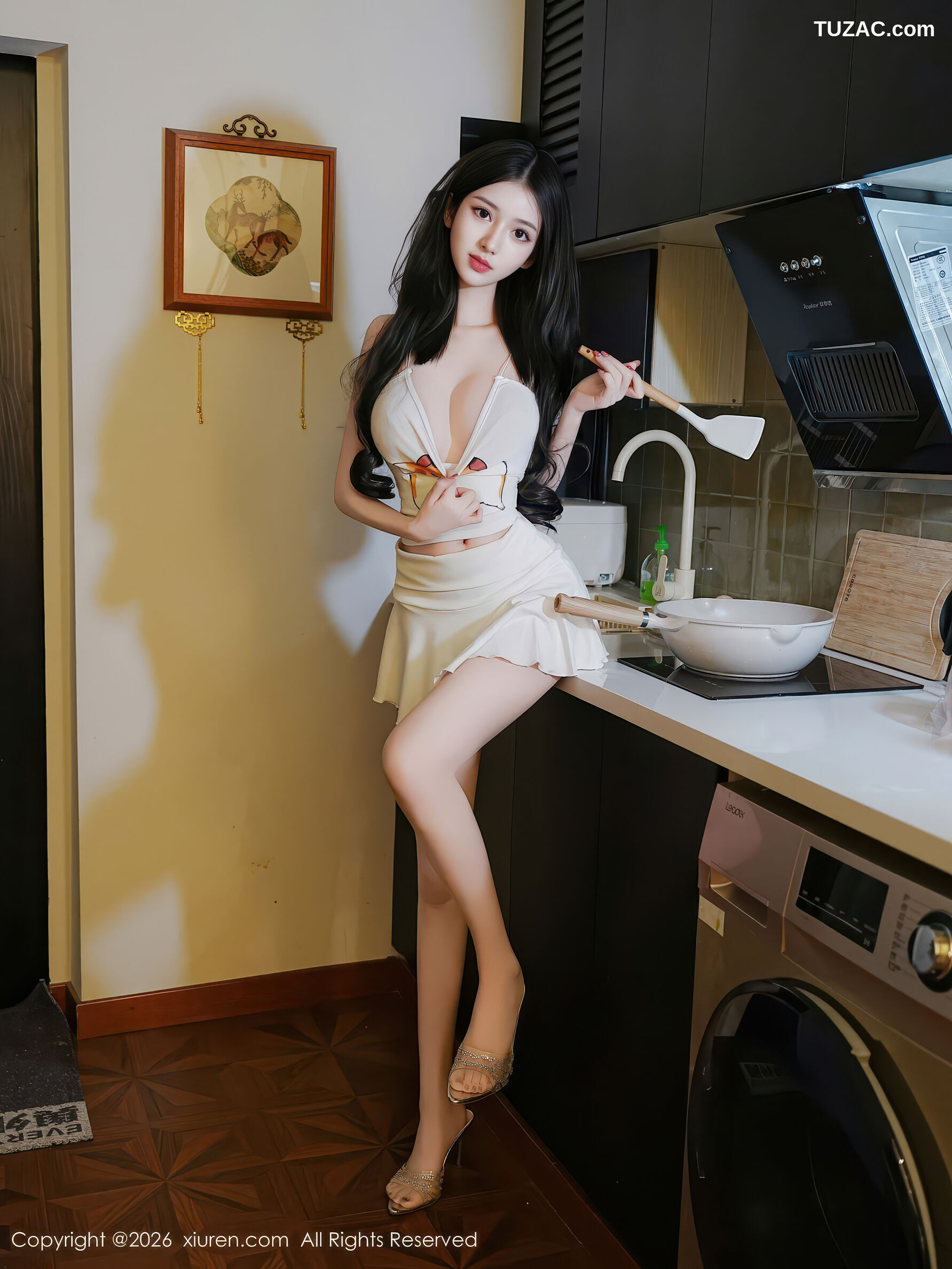 XiuRen秀人网-11211-白小蝶-白色短裙清纯厨娘-2026.01.09