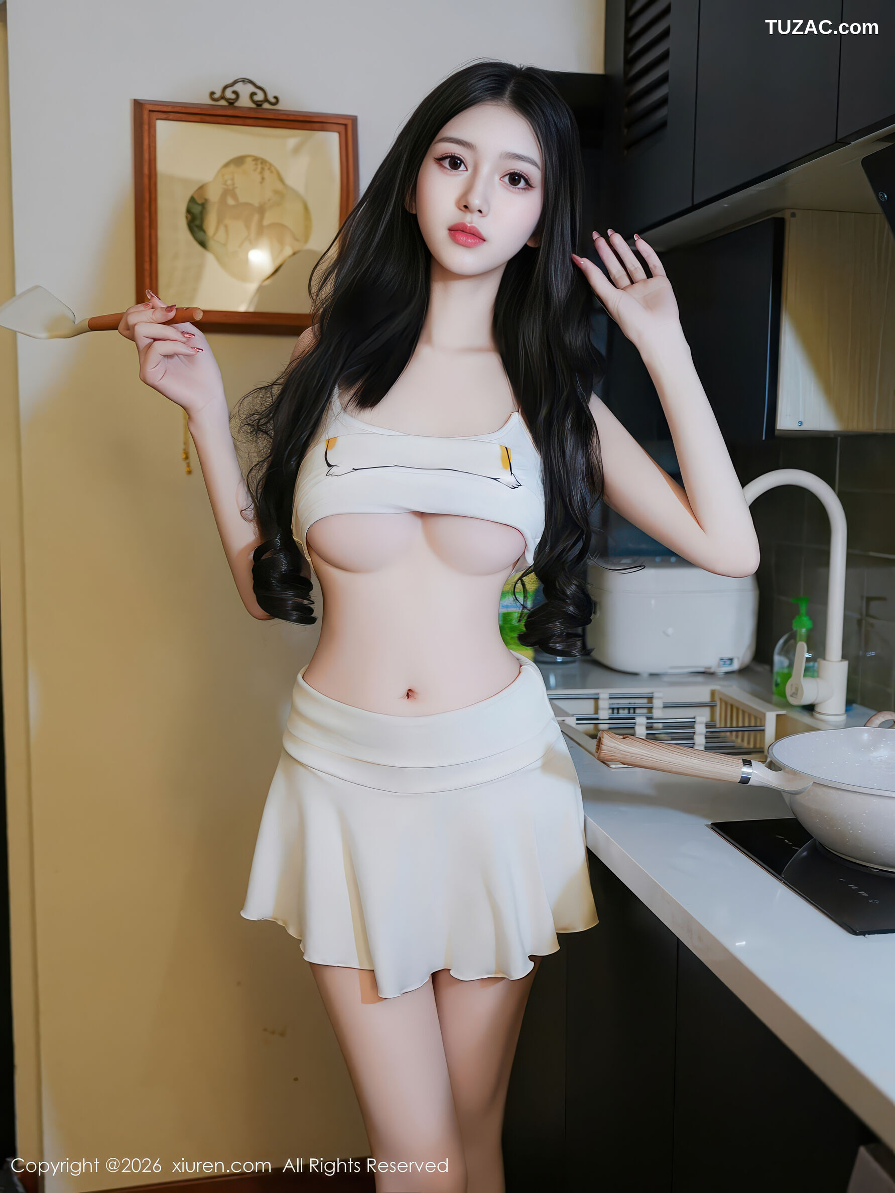 XiuRen秀人网-11211-白小蝶-白色短裙清纯厨娘-2026.01.09