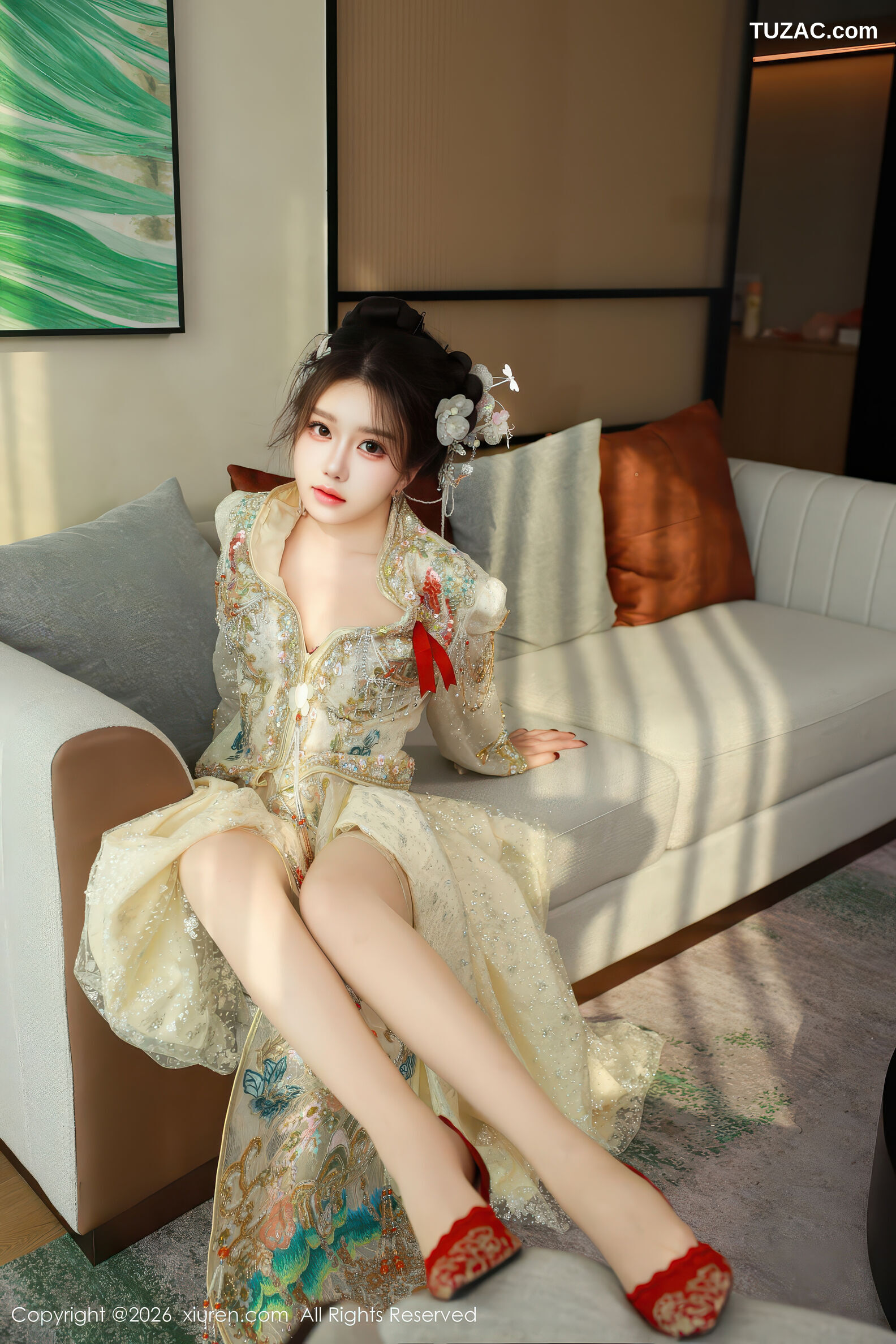 XiuRen秀人网-11220-小薯条nienie-绑架剧情-新娘装红内衣-2026.01.12