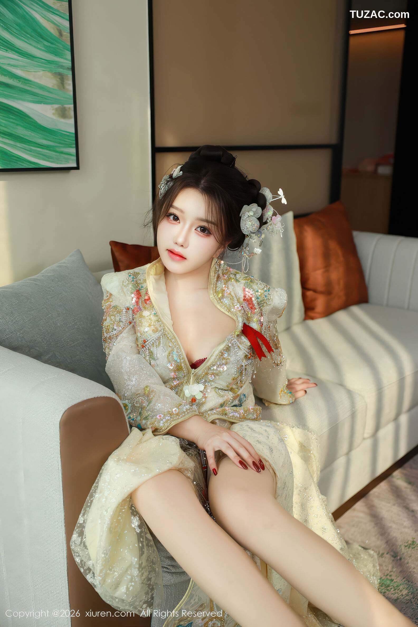 XiuRen秀人网-11220-小薯条nienie-绑架剧情-新娘装红内衣-2026.01.12