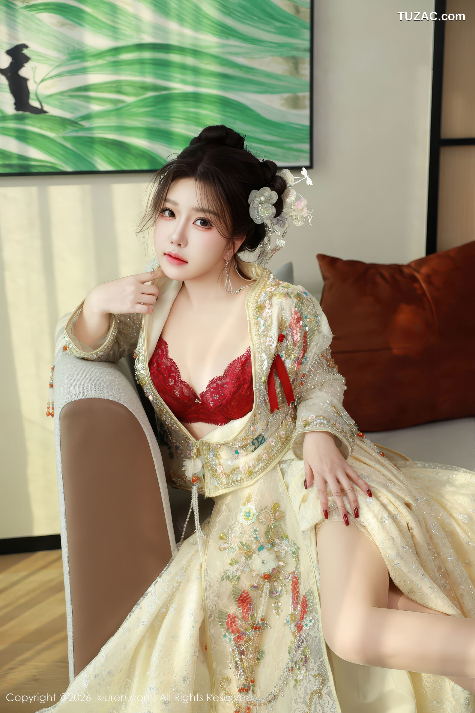 XiuRen秀人网-11220-小薯条nienie-绑架剧情-新娘装红内衣-2026.01.12