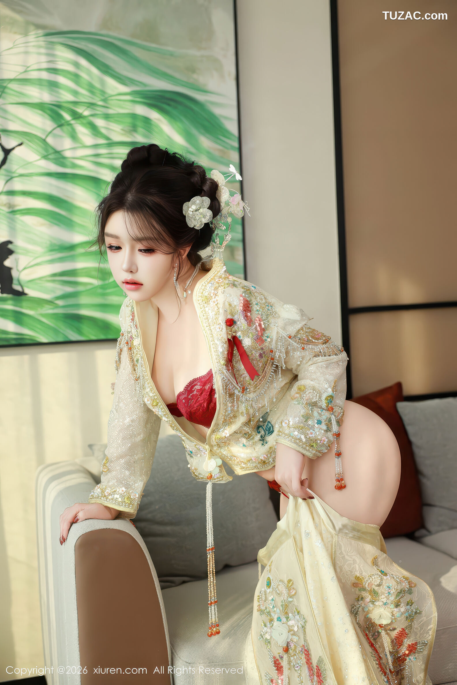 XiuRen秀人网-11220-小薯条nienie-绑架剧情-新娘装红内衣-2026.01.12