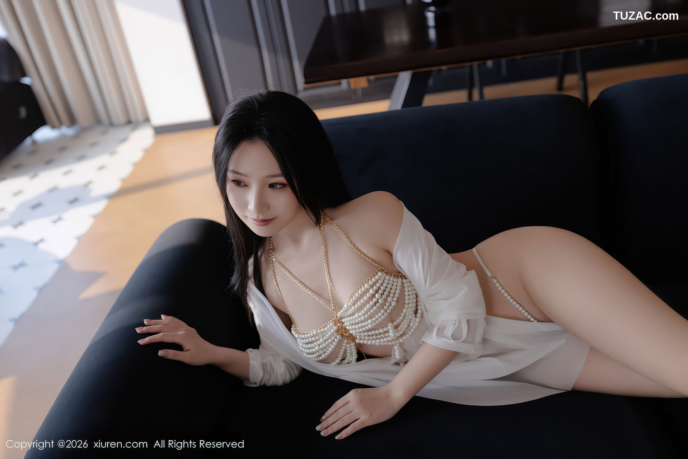 XiuRen秀人网-11229-杏子Yada-白色珍珠内衣丁字裤-2026.01.14