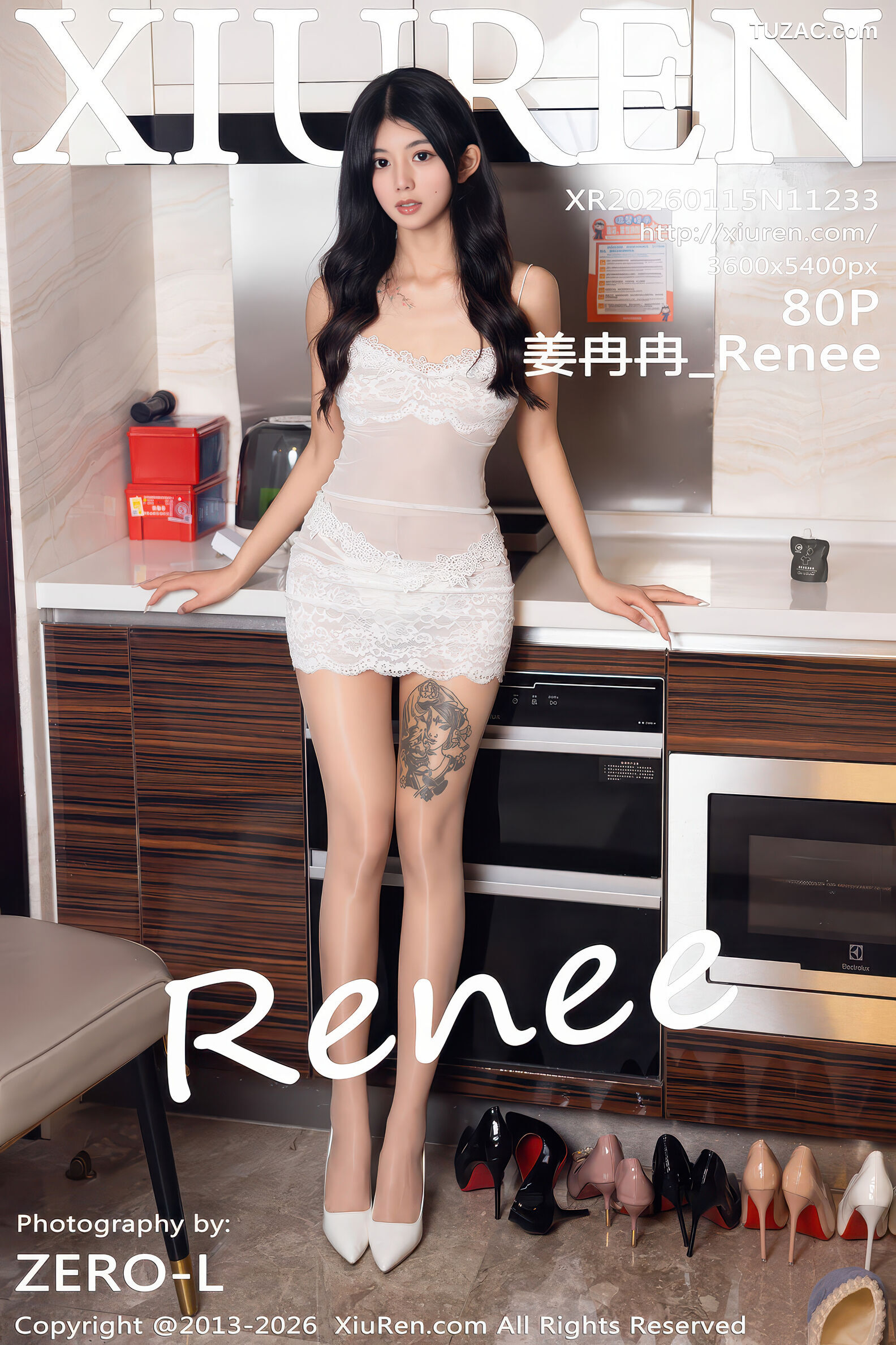 XiuRen秀人网-11233-姜冉冉_Renee-白色蕾丝连衣短裙-2026.01.15
