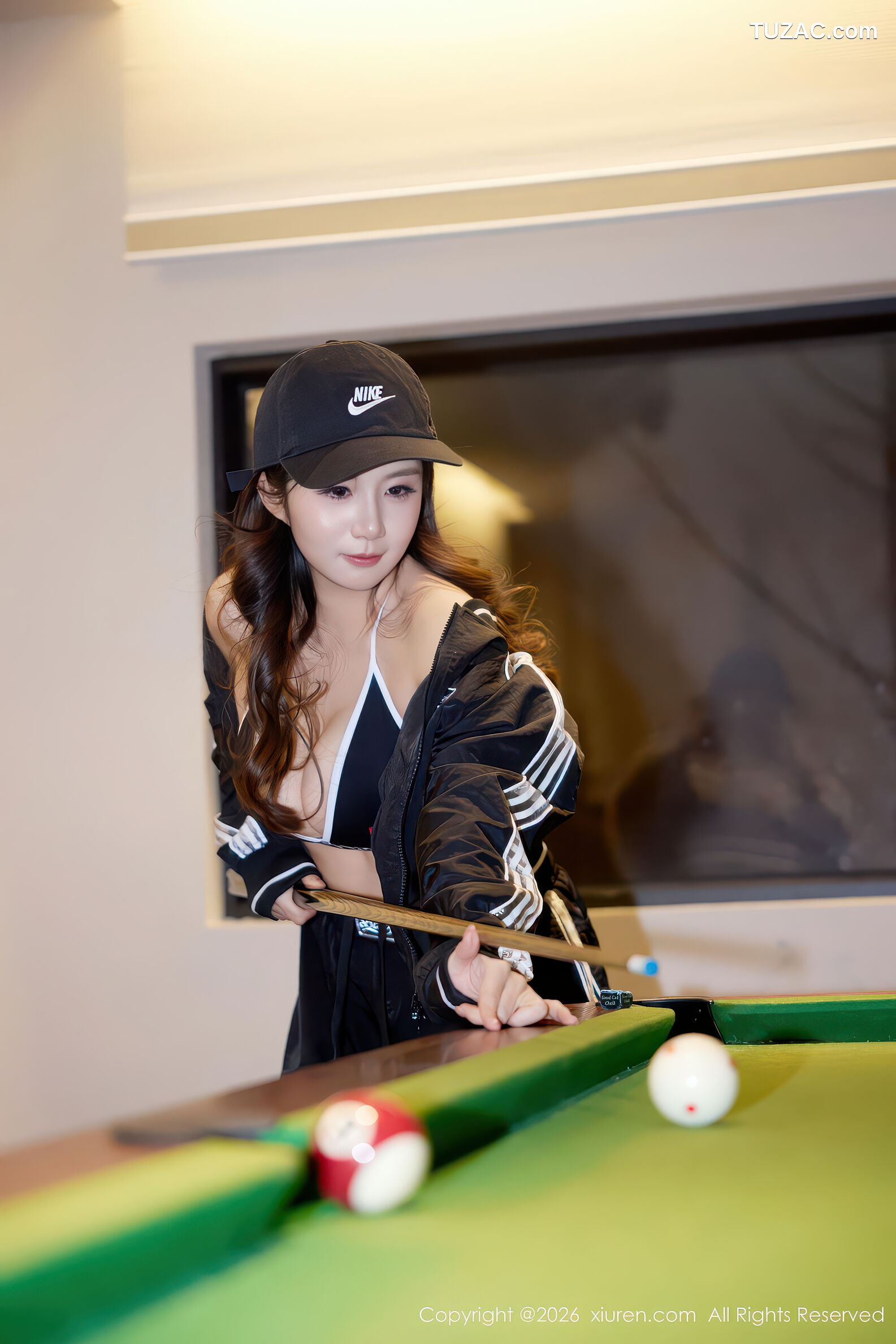 XiuRen秀人网-11242-小肉肉咪-台球助教运动装运动背心短裤-2026.01.16