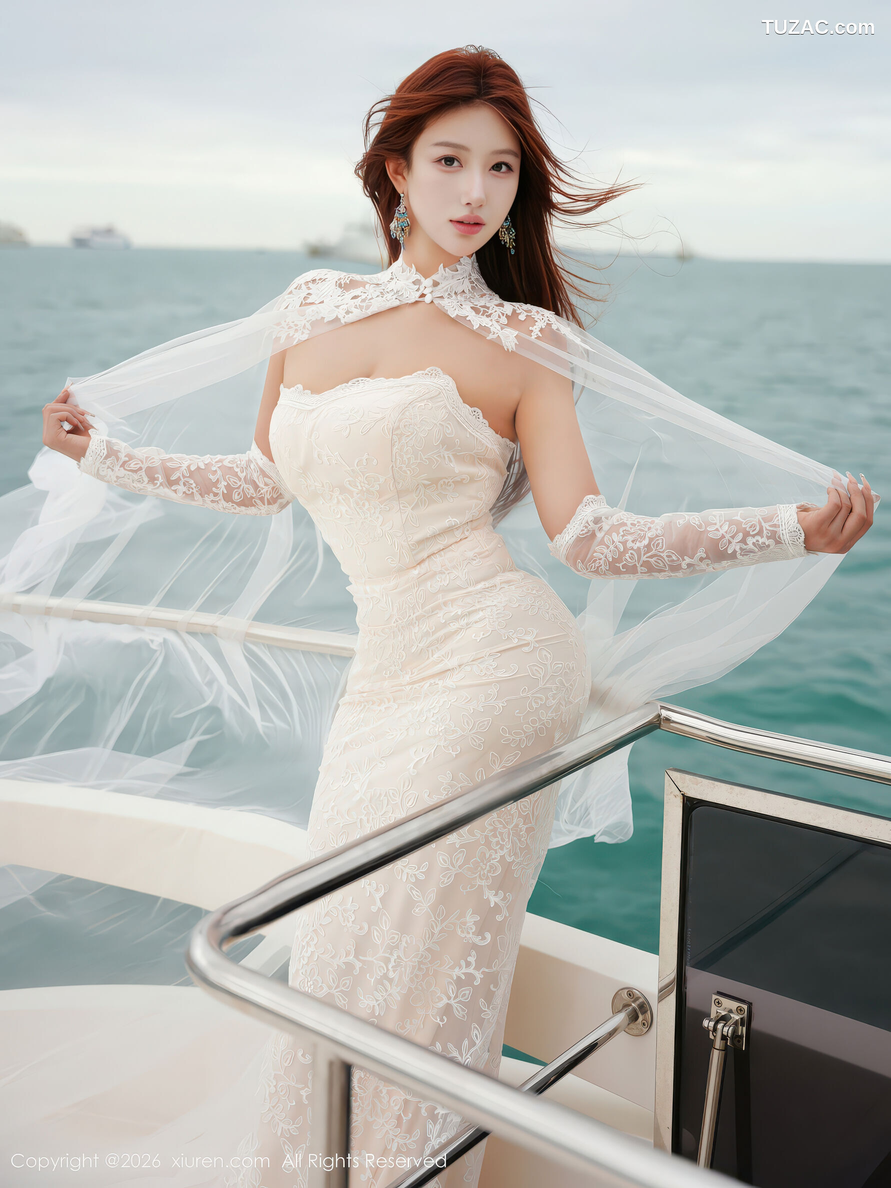XiuRen秀人网-11243-金允希Yuki-游艇场景-白色婚纱轻透诱惑-2026.01.16