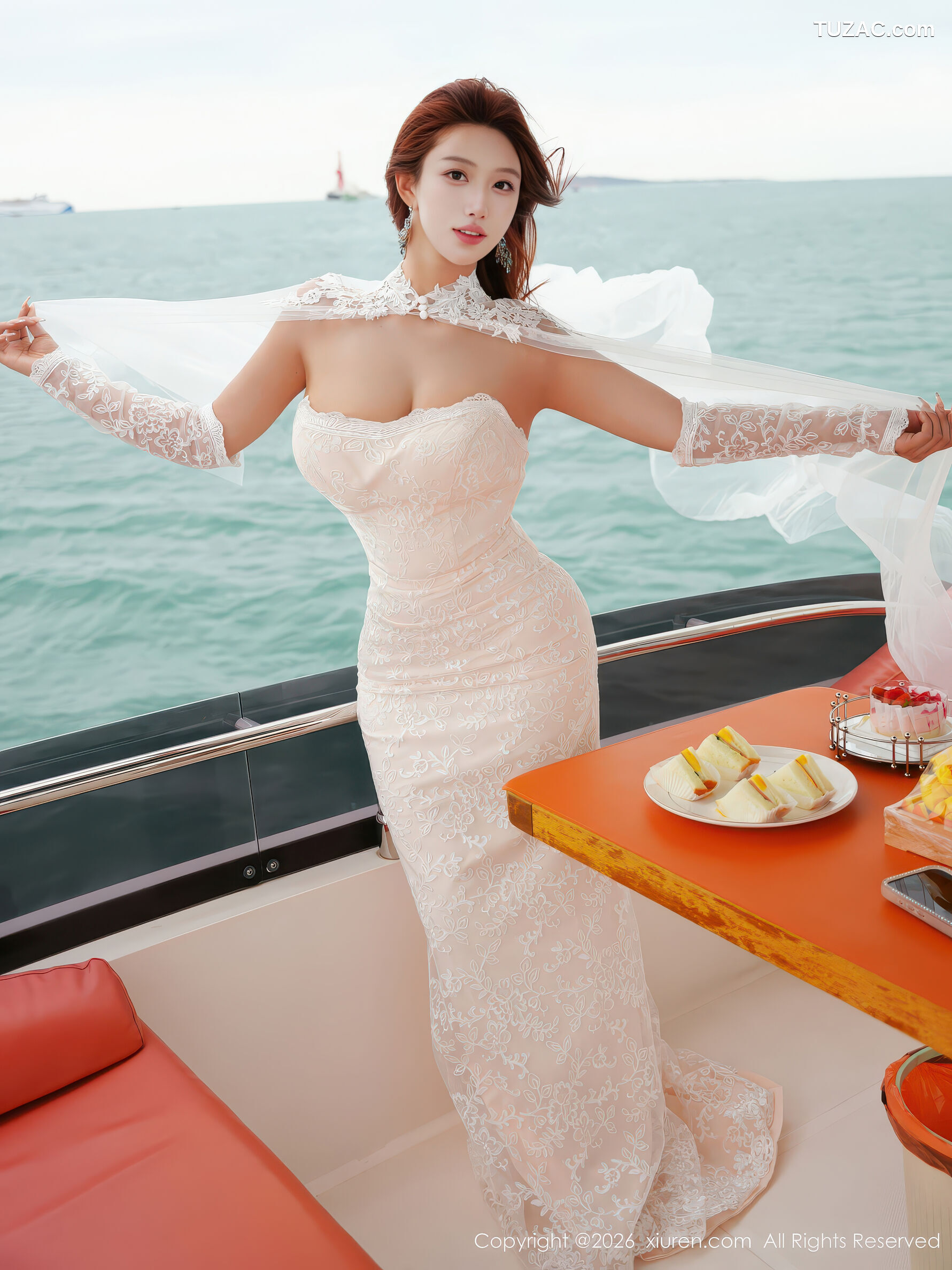 XiuRen秀人网-11243-金允希Yuki-游艇场景-白色婚纱轻透诱惑-2026.01.16