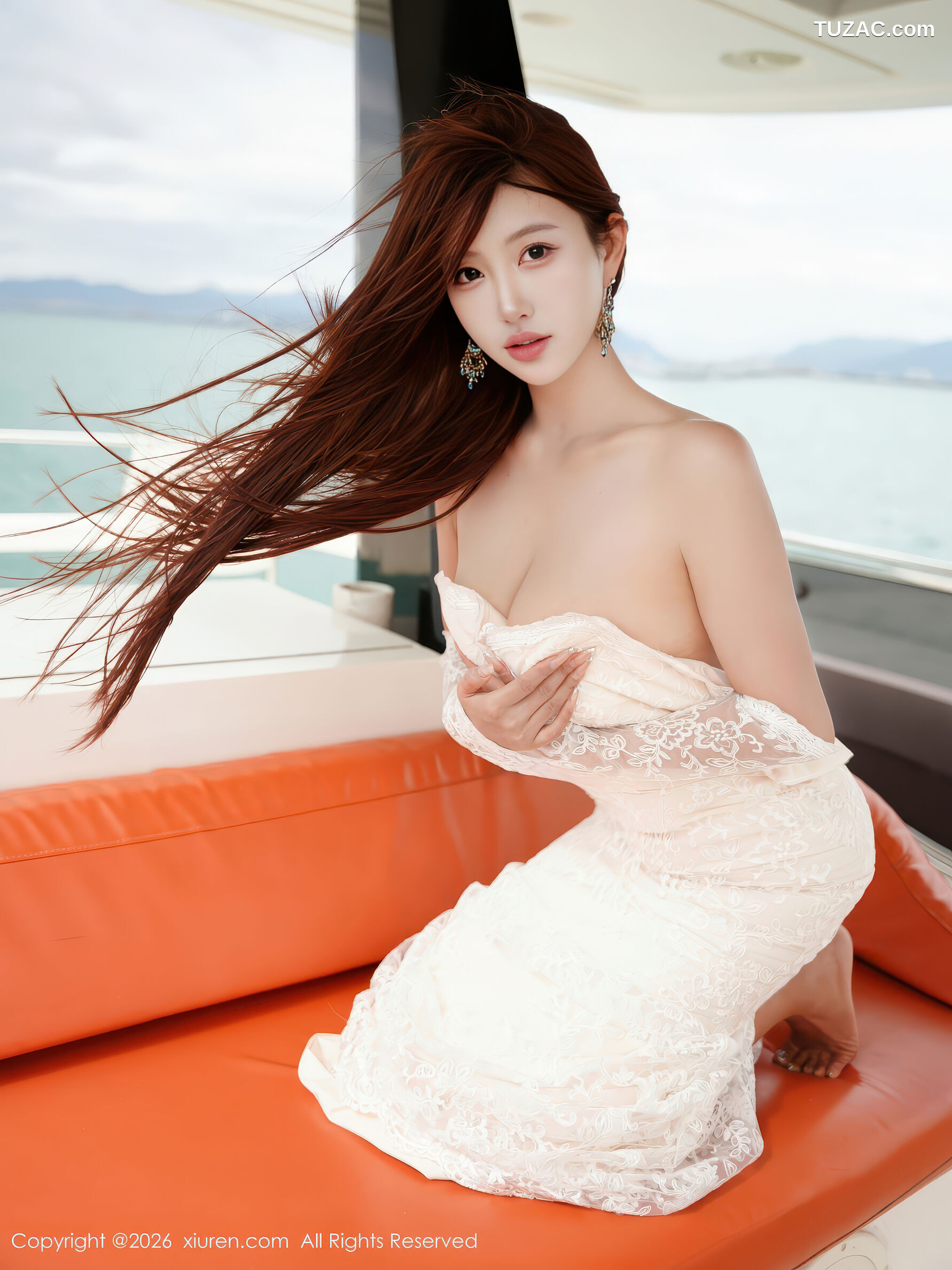 XiuRen秀人网-11243-金允希Yuki-游艇场景-白色婚纱轻透诱惑-2026.01.16