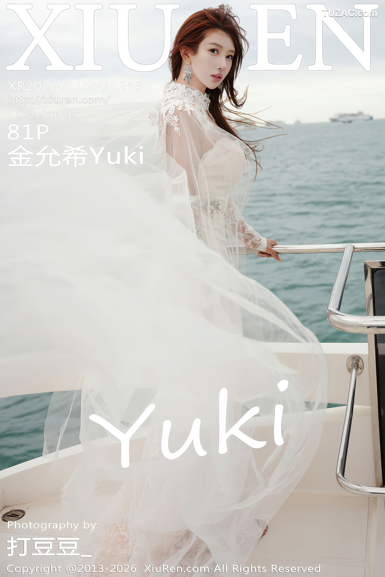 XiuRen秀人网-11243-金允希Yuki-游艇场景-白色婚纱轻透诱惑-2026.01.16