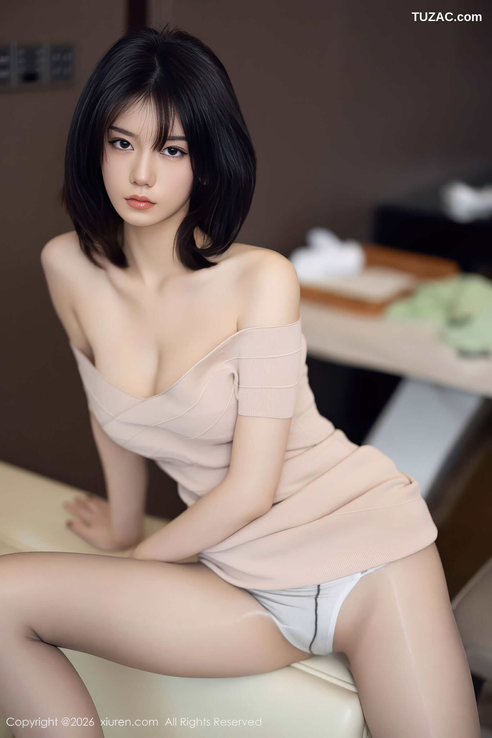 XiuRen秀人网-11244-凌七七-短发少女连衣短裙-2026.01.16