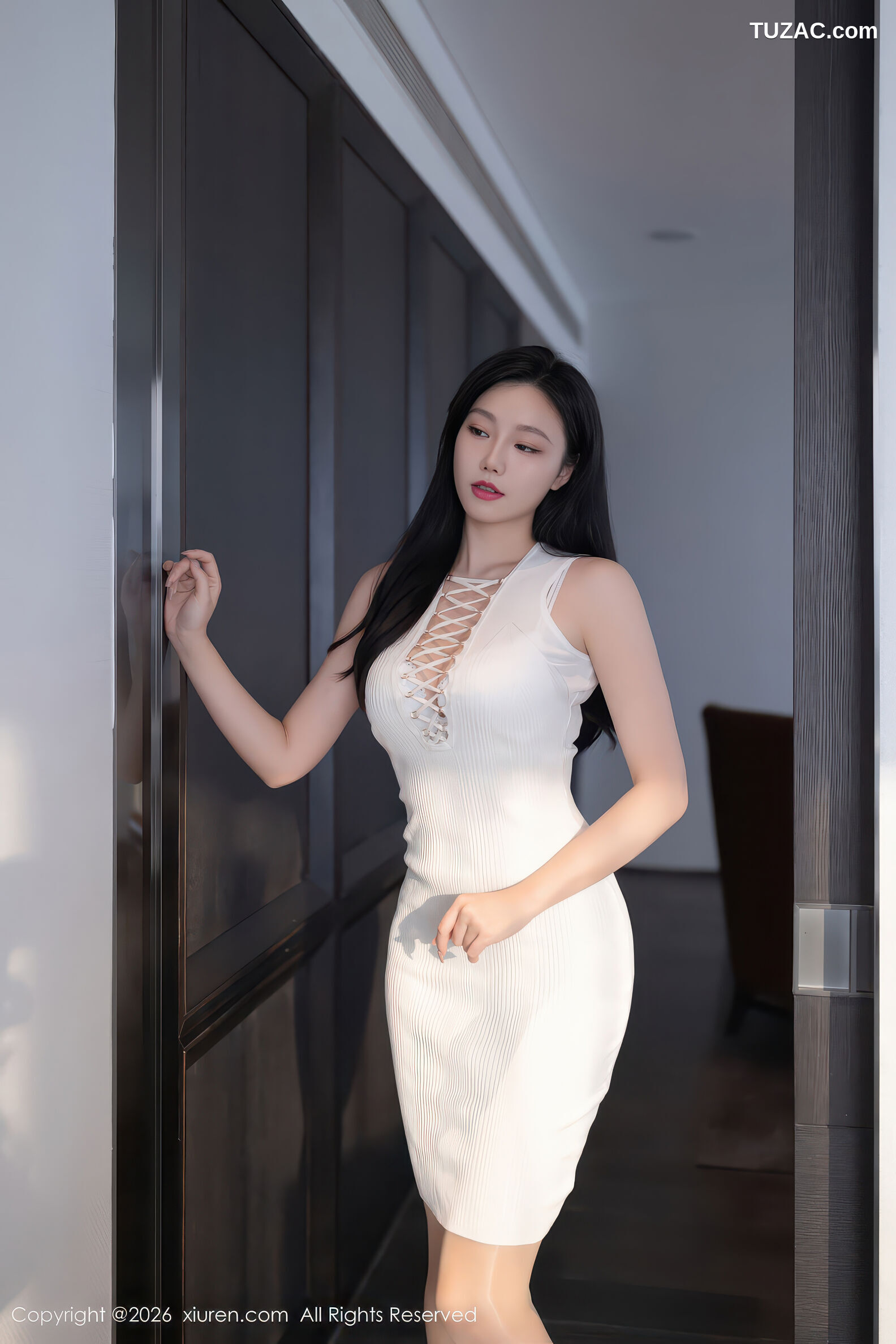 XiuRen秀人网-11253-安然anran-白色连衣短裙-2026.01.20