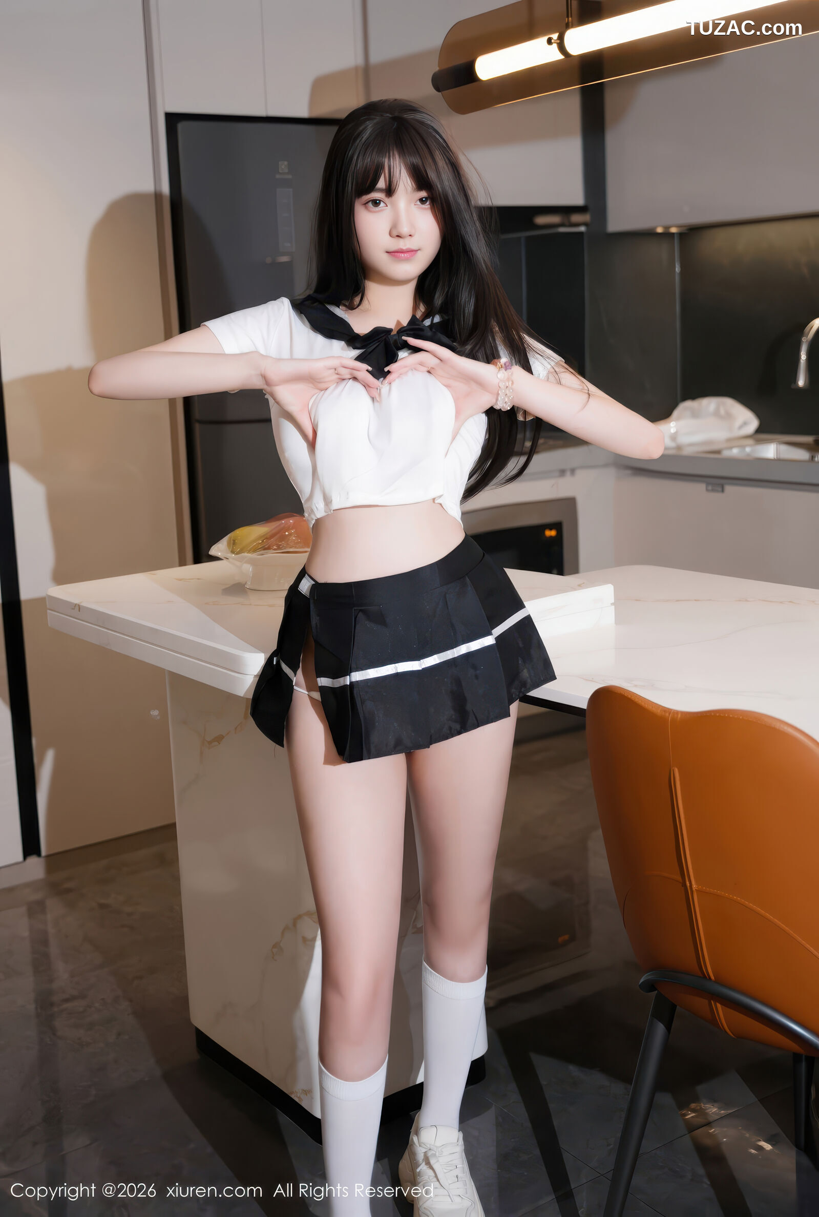 XiuRen秀人网-11256-软情-清纯女学生白色水手T黑色短裙-2026.01.21