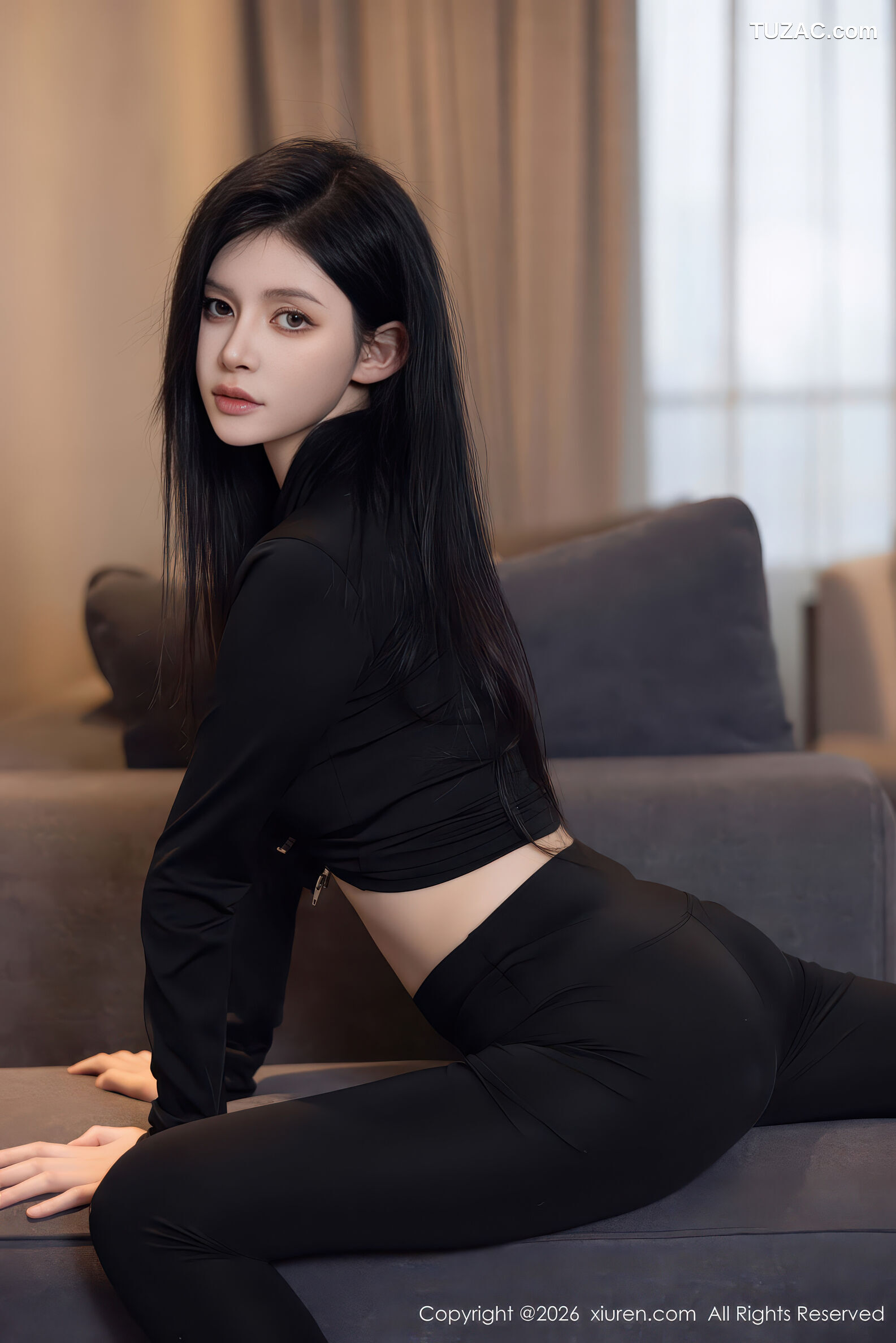 XiuRen秀人网-11283-沈如斯-黑衬衫黑裤肉色丝袜-2026.01.28