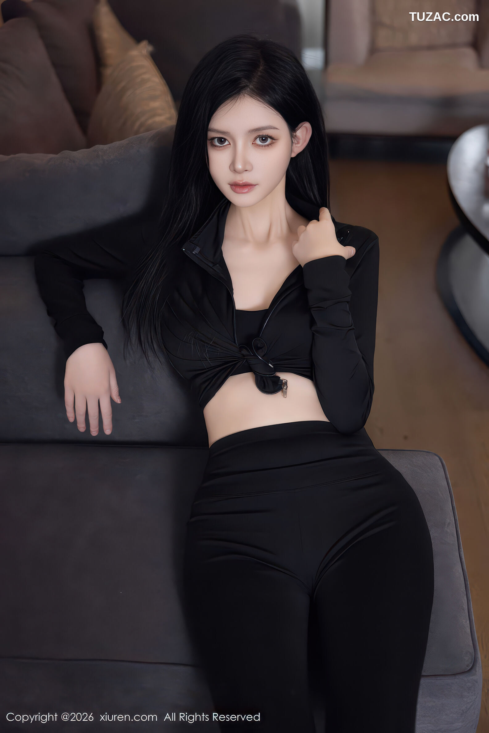 XiuRen秀人网-11283-沈如斯-黑衬衫黑裤肉色丝袜-2026.01.28