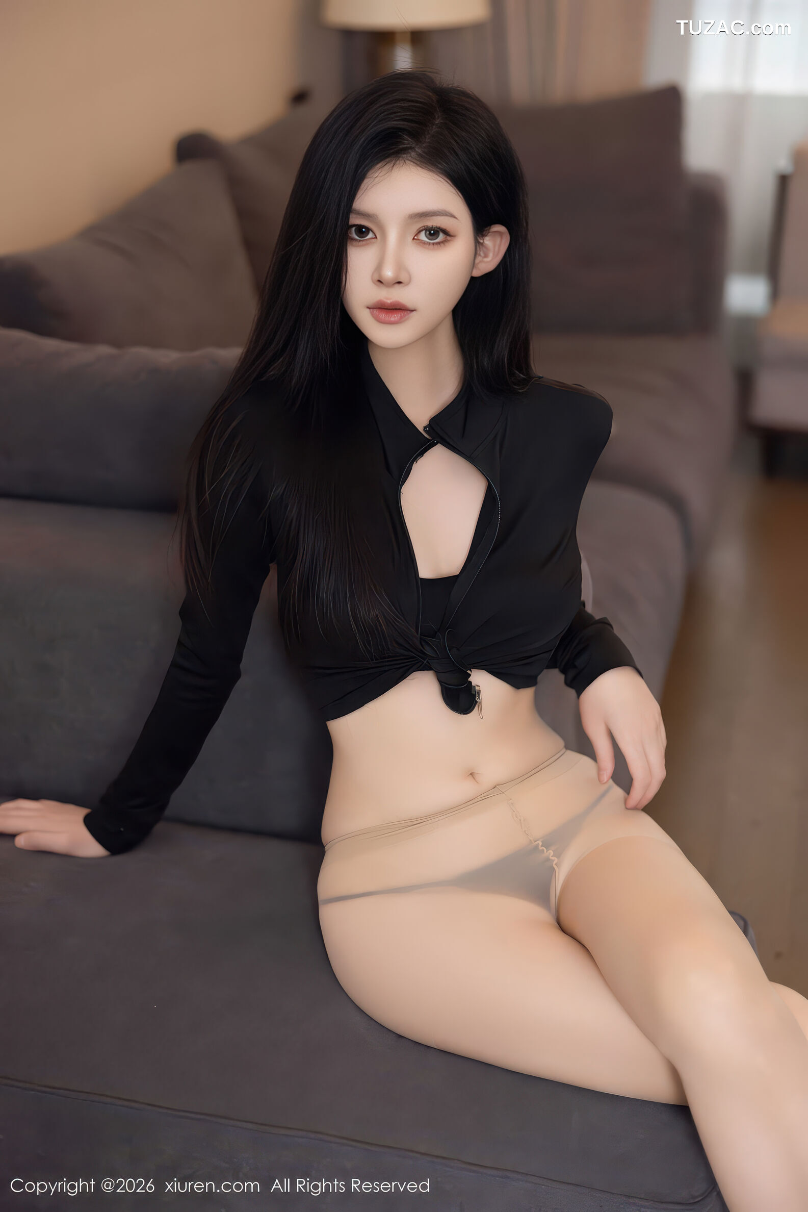 XiuRen秀人网-11283-沈如斯-黑衬衫黑裤肉色丝袜-2026.01.28